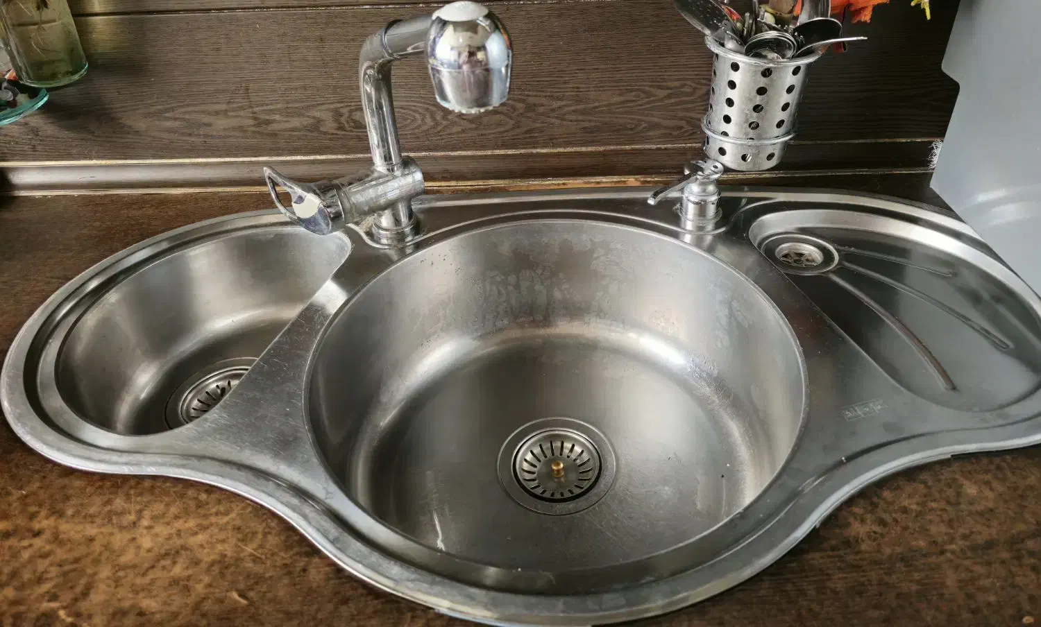 سینک ظرفشویی|آب‌چکان و نظم‌دهنده ظروف|زنجان, |دیوار