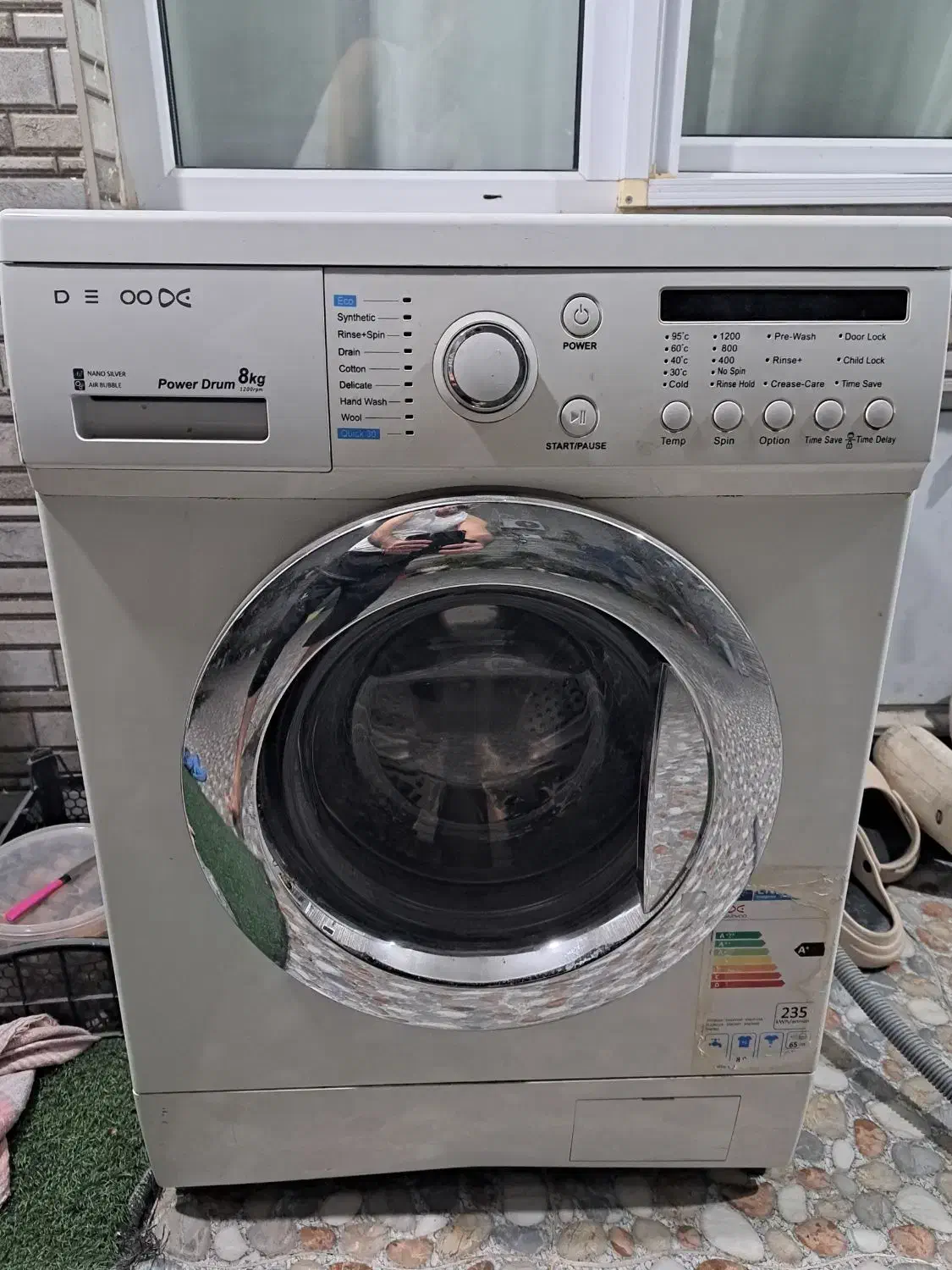 ماشین لباسشویی دوو۸کیلوی|ماشین لباسشویی و خشک‌کن لباس|خرم‌آباد, |دیوار