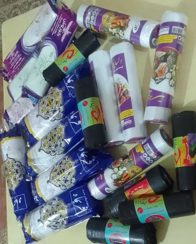 سفره و کیسه زباله یک بار مصرف|ظروف نگهدارنده، پلاستیکی، یکبارمصرف|اسلامشهر, شهرک قائمیه|دیوار