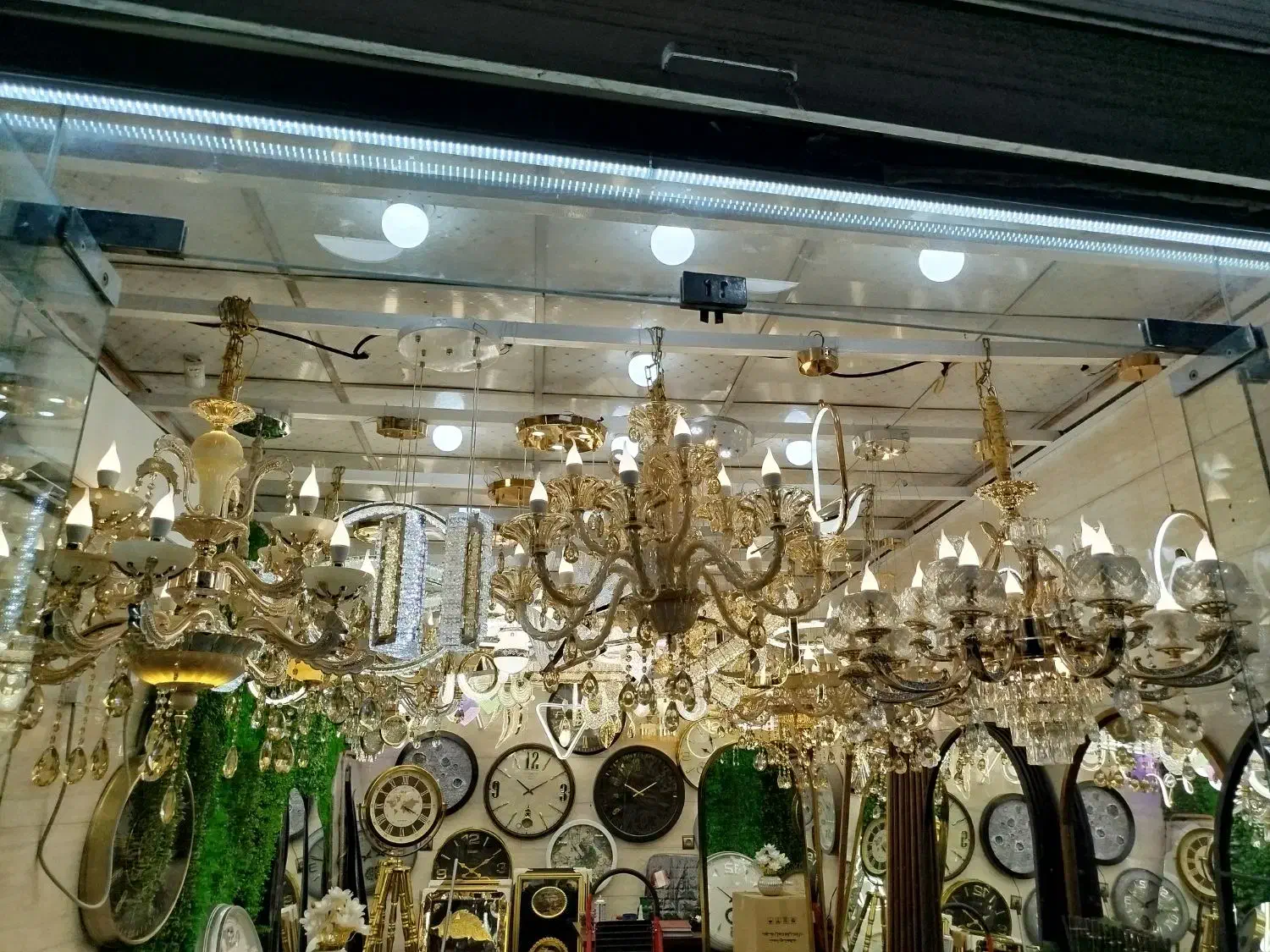 لوستر دنیای نور|لوستر و چراغ آویز|شوشتر, |دیوار