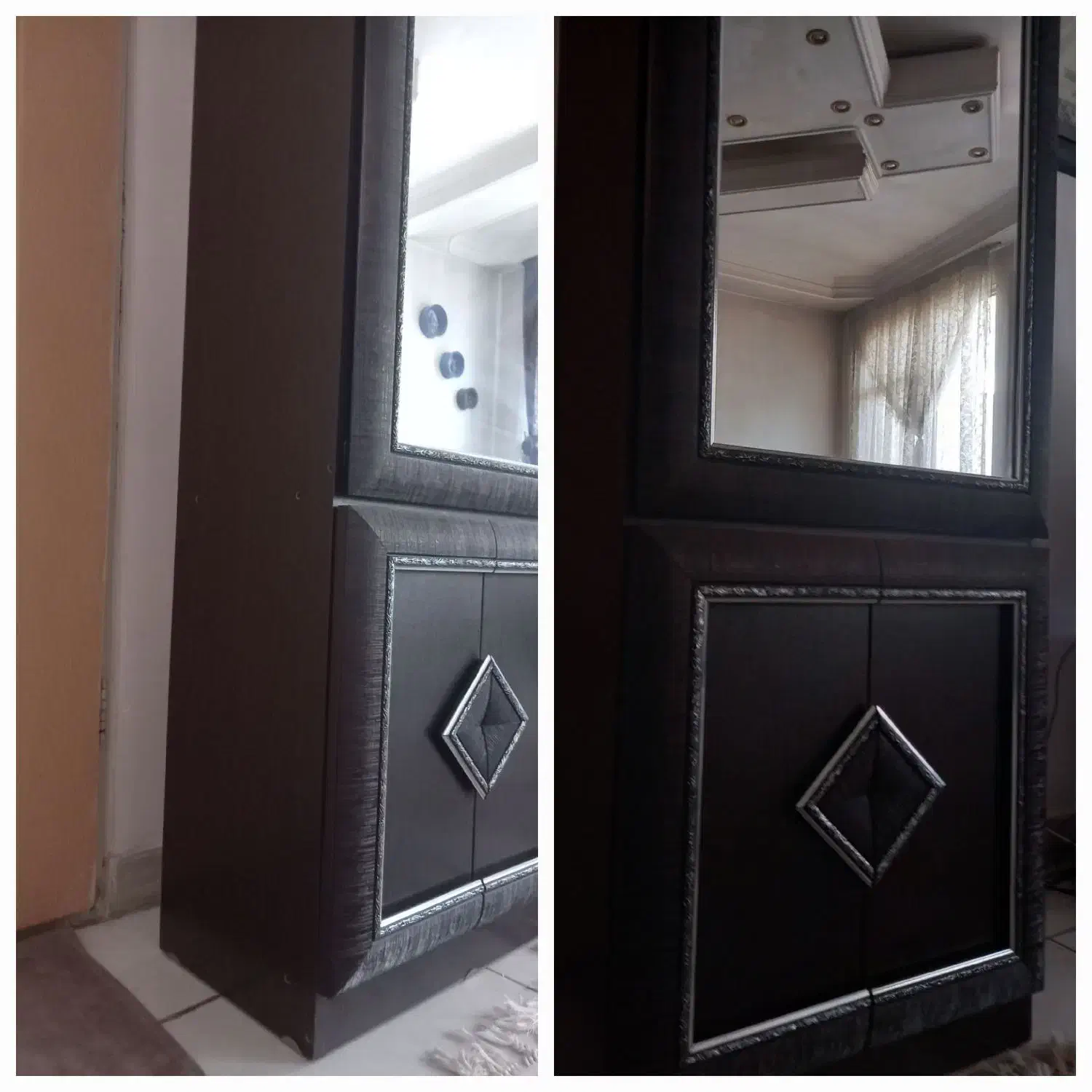 آینه وشمعدان|بوفه، ویترین، کنسول|باغستان, |دیوار