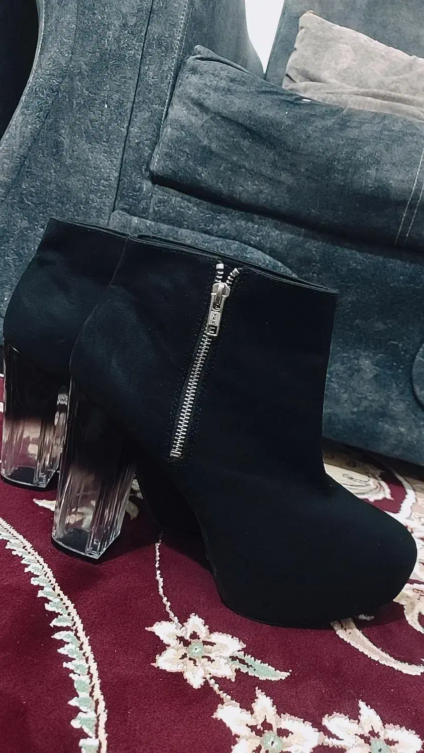 پوتین ساق کوتاه مجلسی مارک چین ،ولی ترکیه ارسال شد|کیف، کفش، کمربند|قزوین, |دیوار