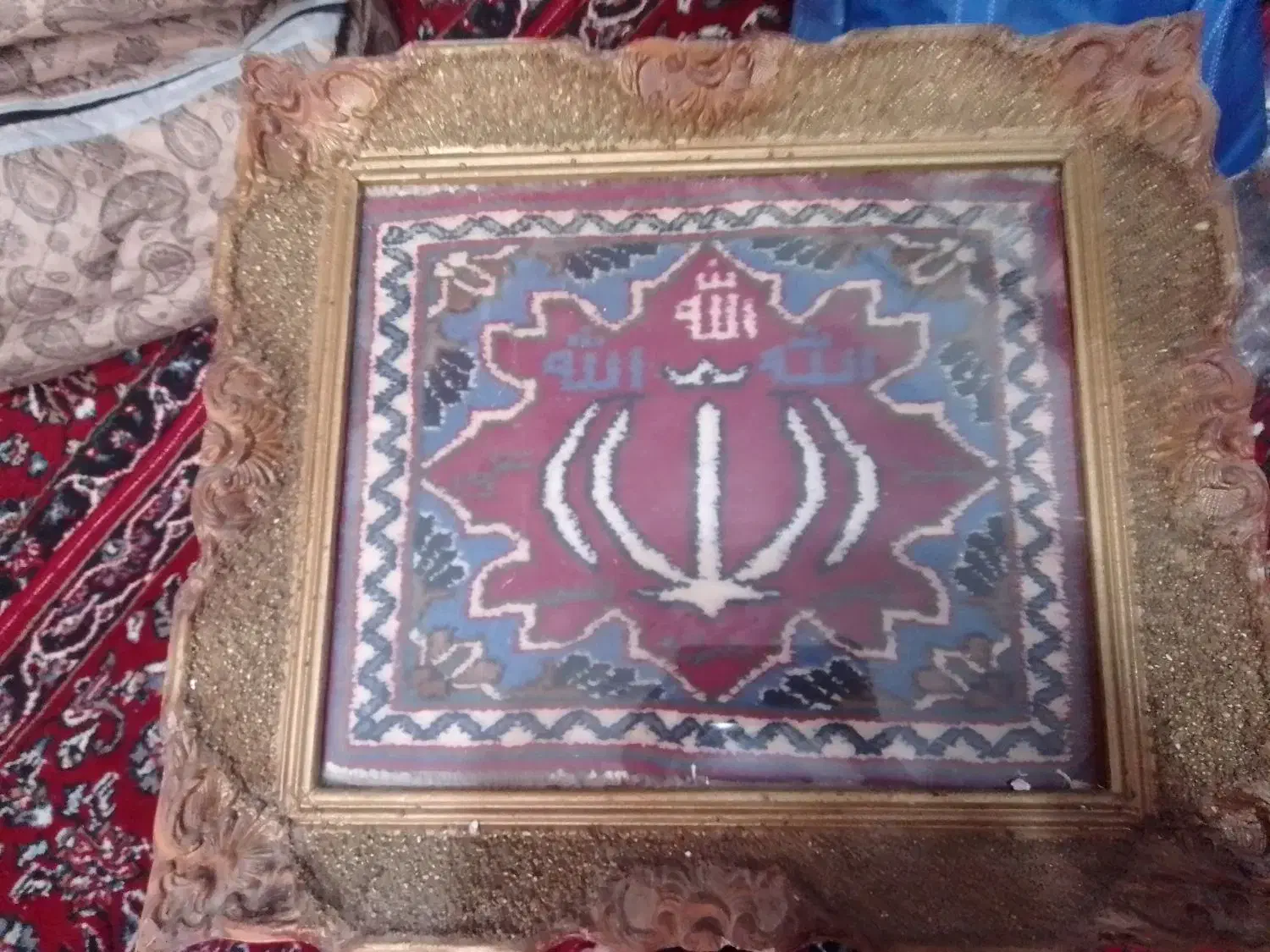 تابلو فرش قدیمی دست بافت|تابلو فرش|مشهد, طبرسی شمالی|دیوار