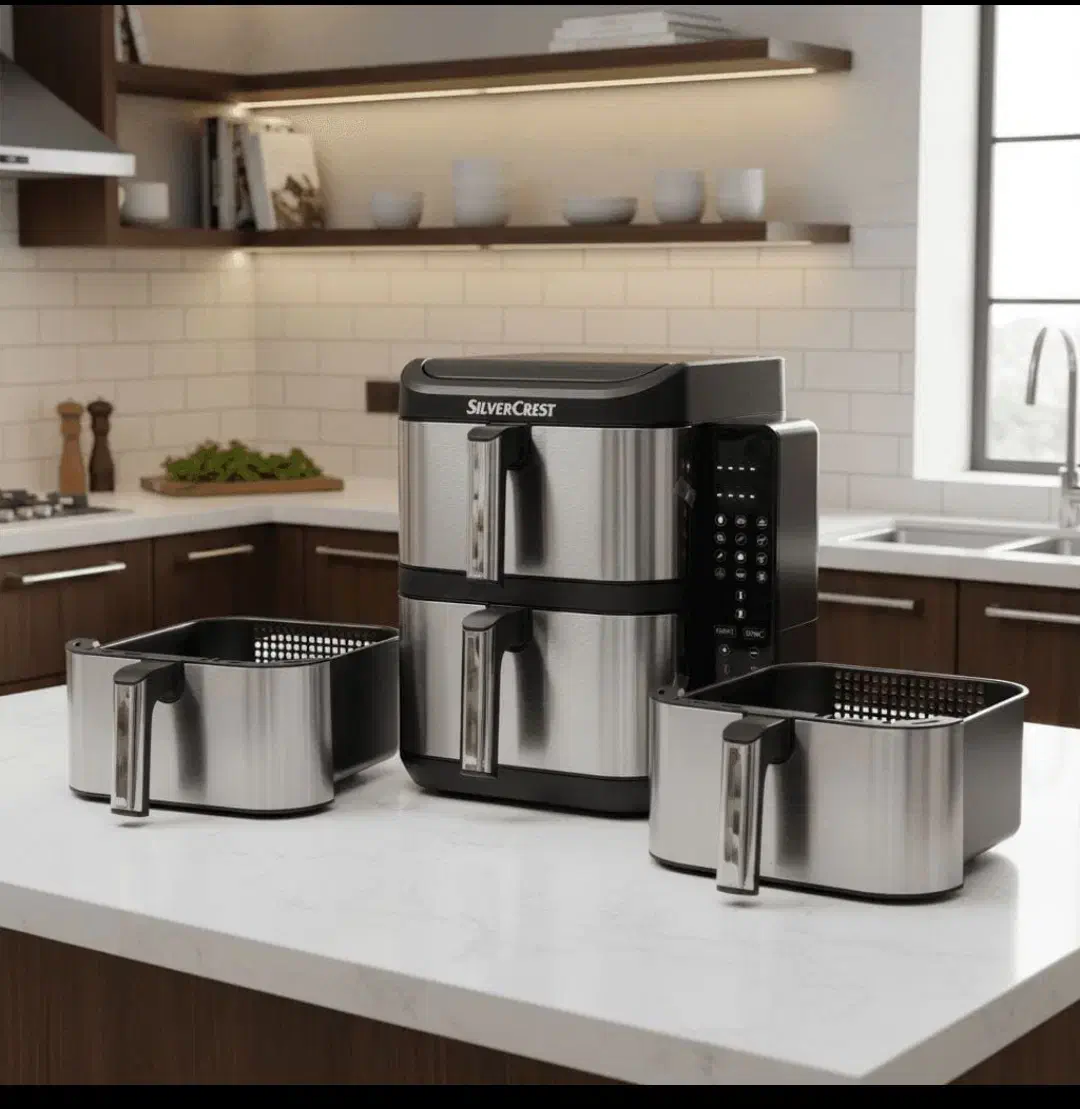 سرخ کن هواپز سیلور دوطبقه 14لیتری|اجاق گاز و لوازم برقی پخت‌وپز|تهران, شوش (باغ آذری)|دیوار