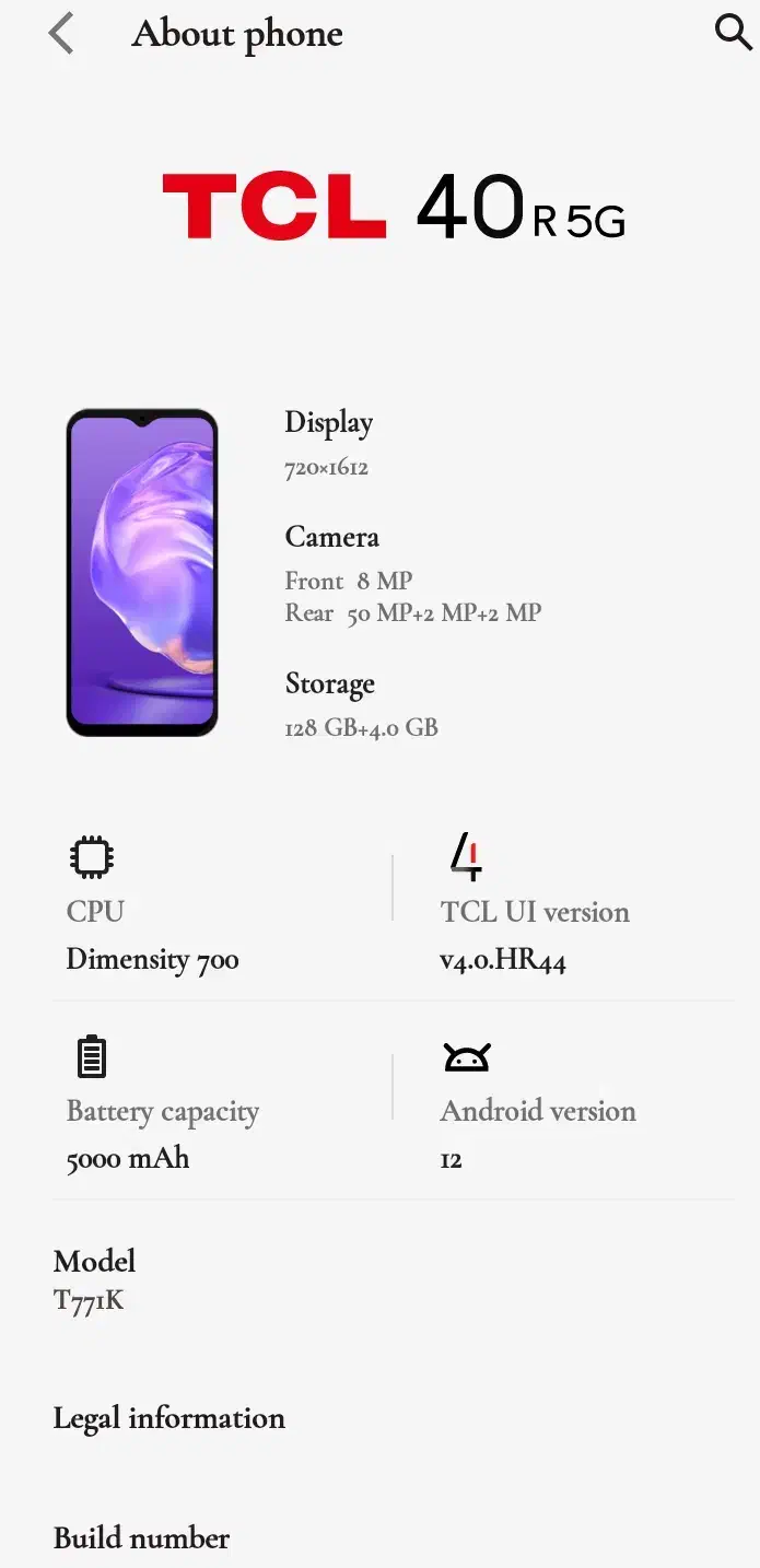 TCL 40 5 G|موبایل|سنندج, |دیوار