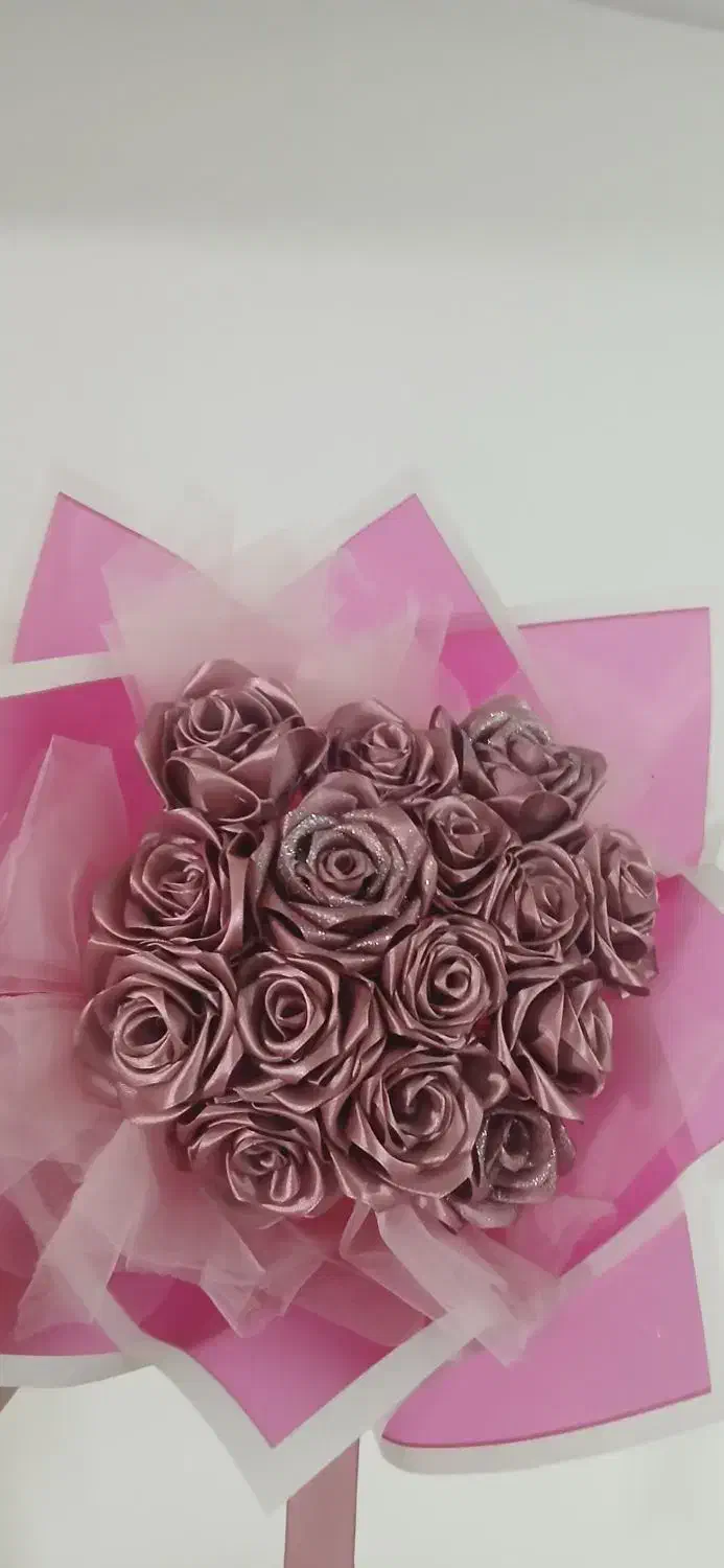 دسته گل روبانی بسیار زیبا|گل مصنوعی|قم, سید معصوم|دیوار