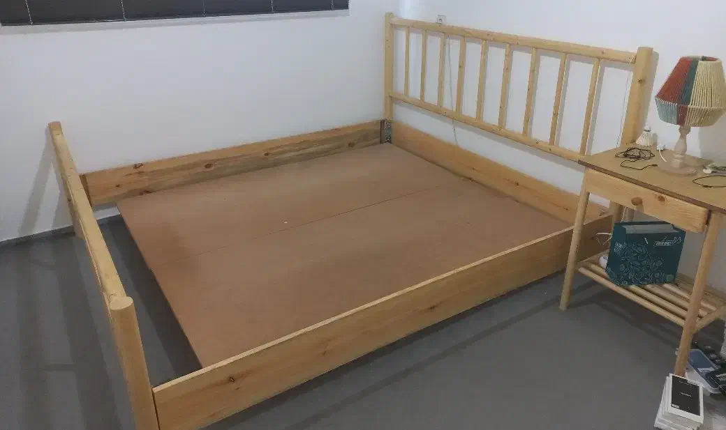 تخت دو نفره ۲۰۰×۱۸۰ (تمام چوب)|تخت و سرویس خواب|ساری, |دیوار