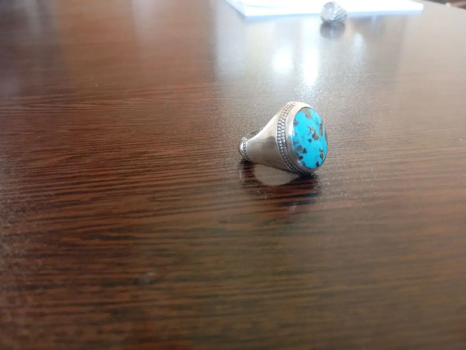 انگشتر فیروزه فاخر وسنگین کار دست استاد ری احمد|جواهرات|زنجان, |دیوار