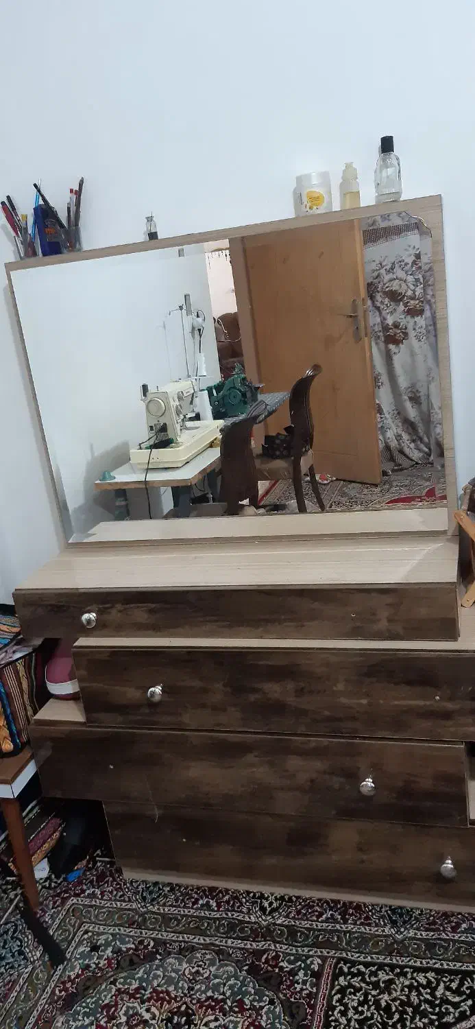 سرویس خواب و آینه|تخت و سرویس خواب|مبارکه, |دیوار