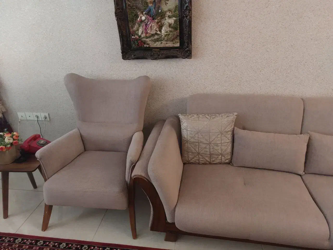 مبل ۷ نفره برند معتبر|مبلمان خانگی و میز عسلی|کیش, |دیوار