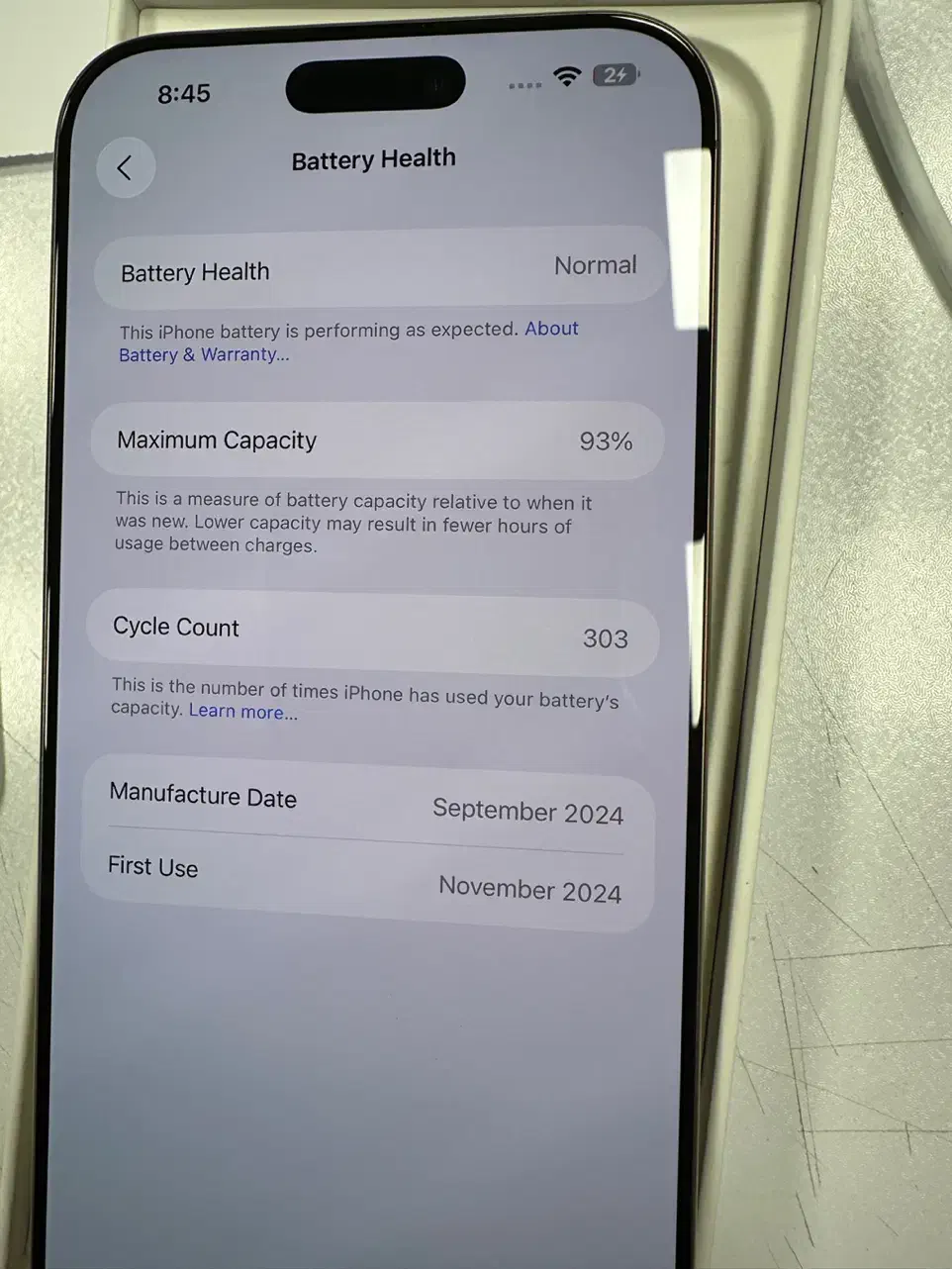 16 pro max 1tb desert za باطری ۹۳|موبایل|تهران, سعادتآباد|دیوار