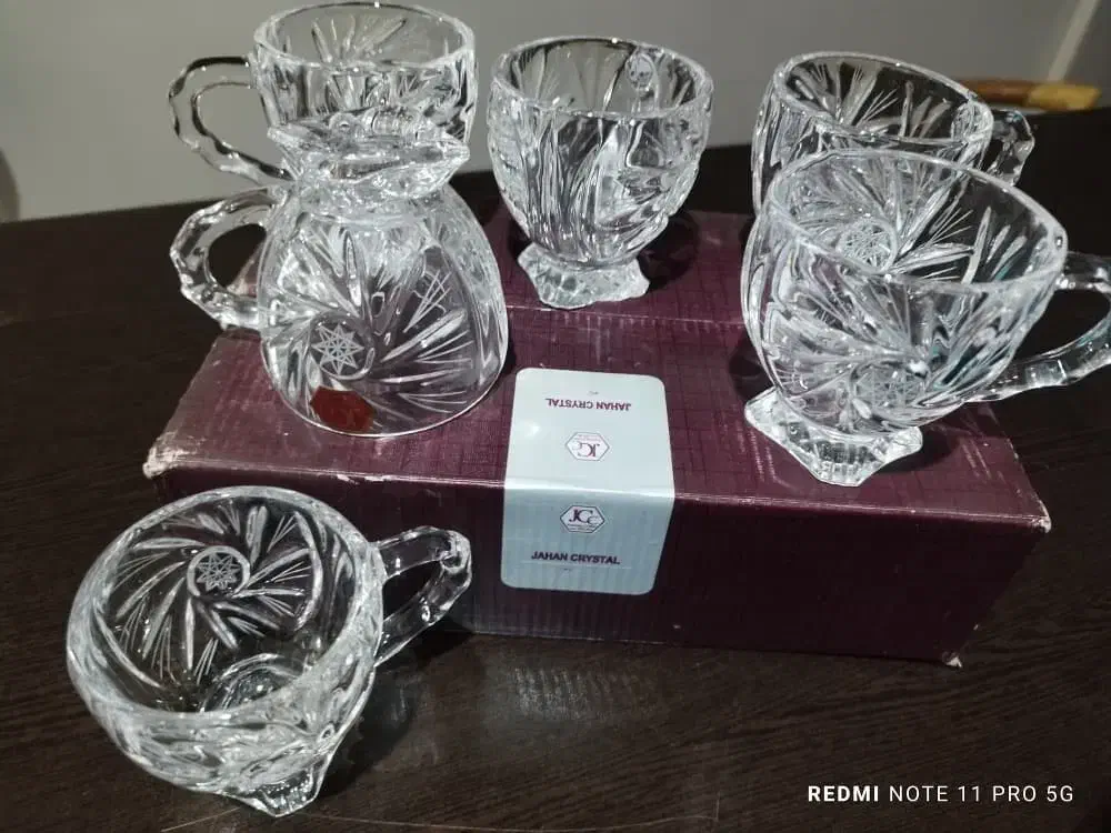 ظروف کریستال ایرانی و خارجی|ظروف سرو و پذیرایی|شیراز, درکی|دیوار