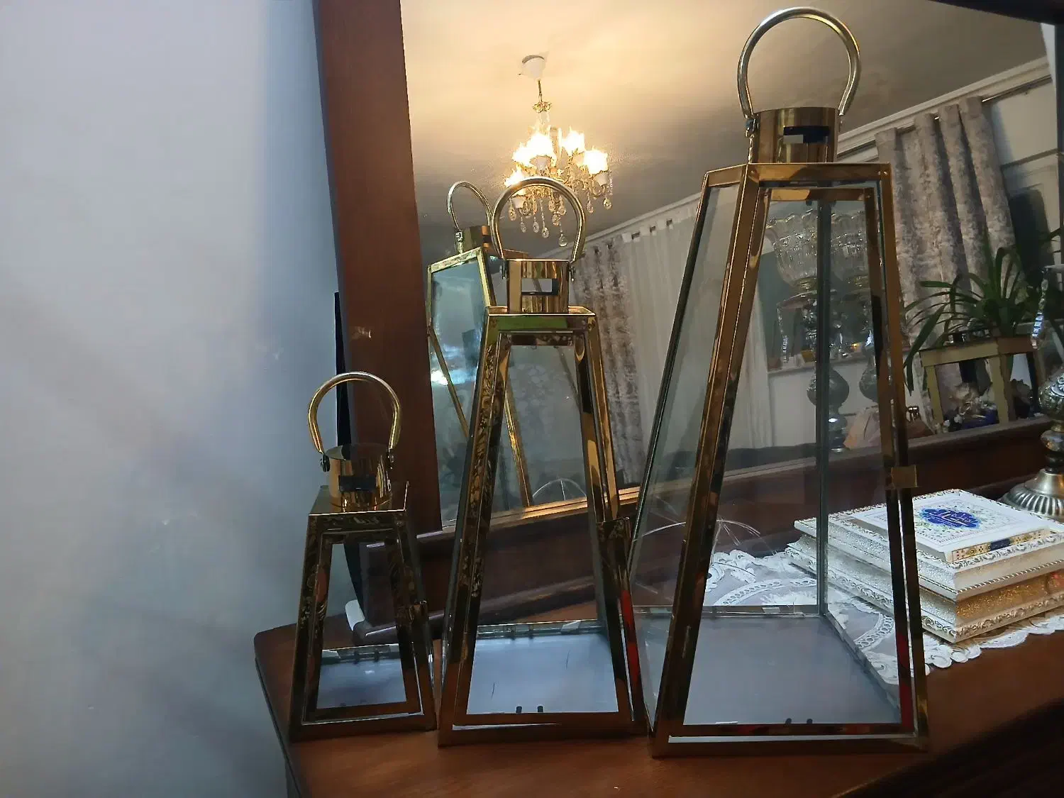 فانوس طلایی|صنایع دستی و سایر لوازم تزئینی|مشهد, خواجه ربیع|دیوار