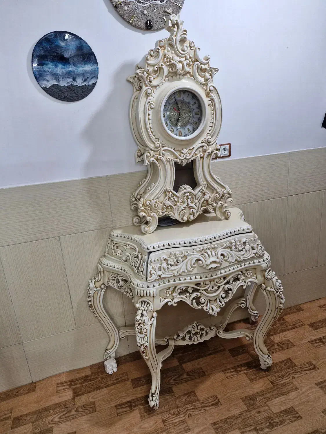 ساعت،آیینه کنسول، بوفه|بوفه، ویترین، کنسول|سیرجان, |دیوار