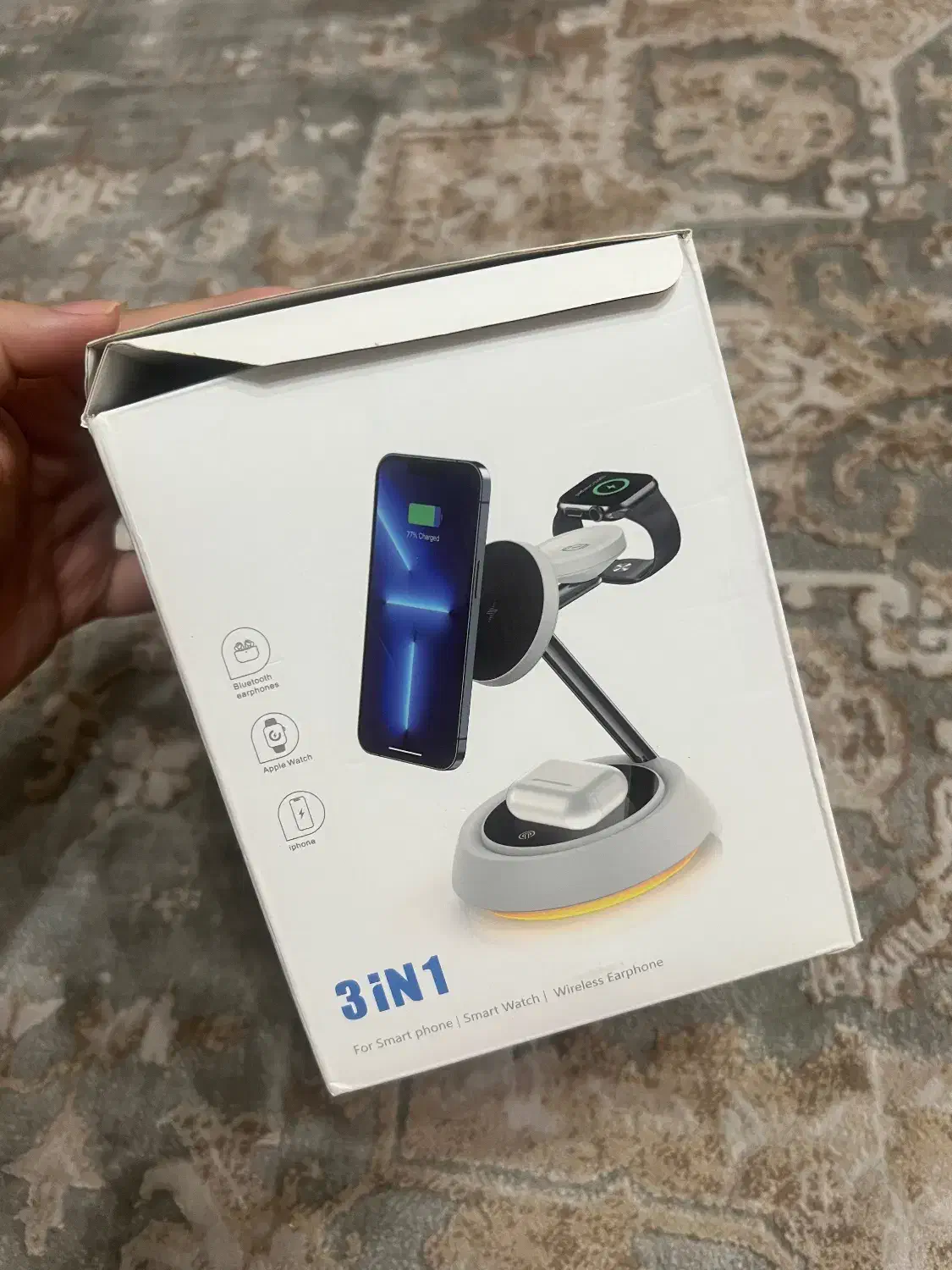 شارژر وایرلس مگنتی رومیزی در حد نو|لوازم جانبی موبایل و تبلت|تهران, تهرانپارس جنوبی|دیوار