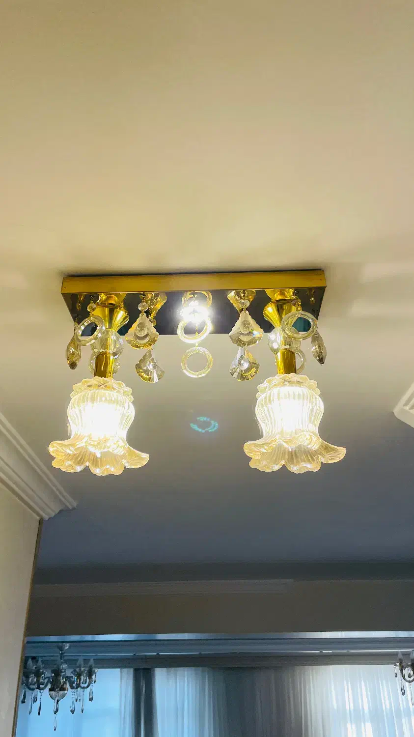 لوستر کریستالی|لوستر و چراغ آویز|تبریز, |دیوار