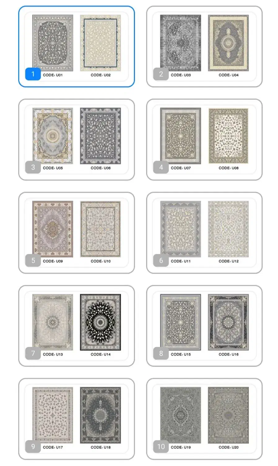 فرشینه چاپی در ابعاد دلخواه شما با بیش از ۵۰۰ مدل|فرش|یزد, |دیوار