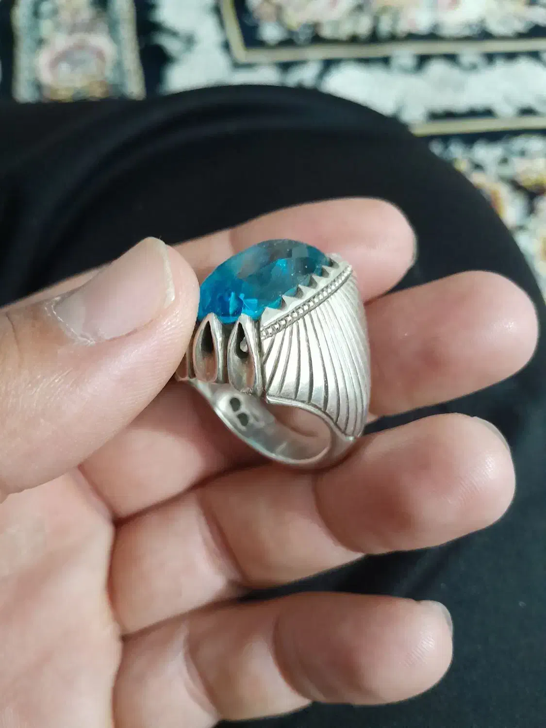 انگشتر توپاز دستساز|جواهرات|اهواز, نادری|دیوار