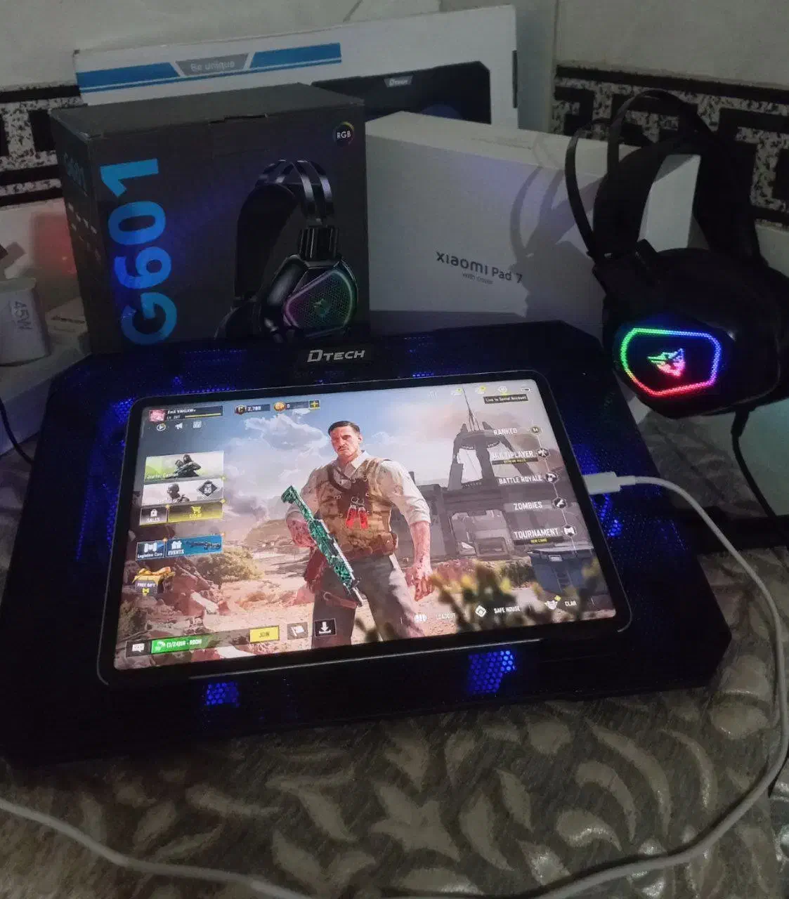 Mi Pad 7 با لوازم|تبلت|کرباسک, |دیوار