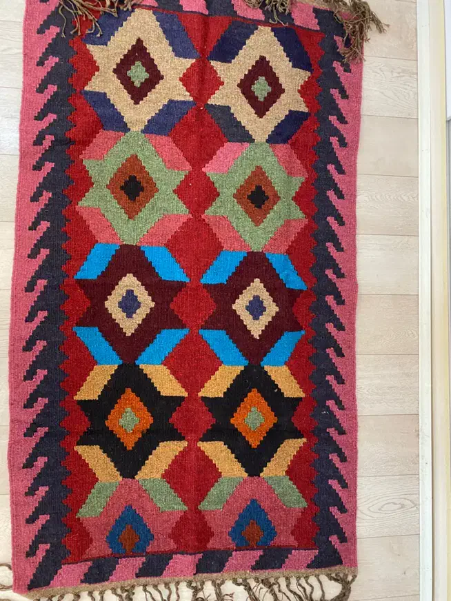 گلیم|گلیم، جاجیم، گبه|رشت, معلم|دیوار