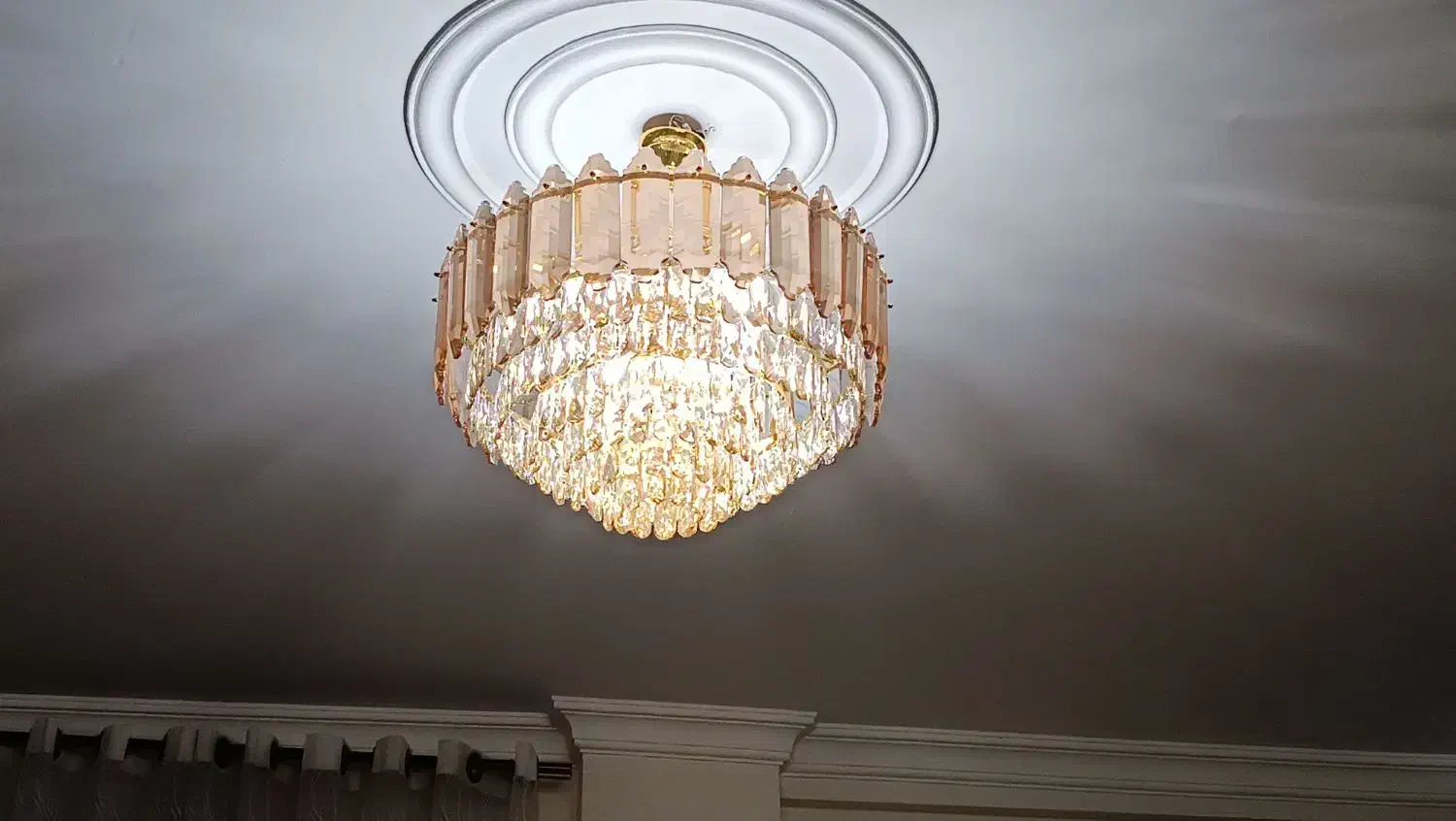 لوستر بلوری|لوستر و چراغ آویز|ری, علایین|دیوار