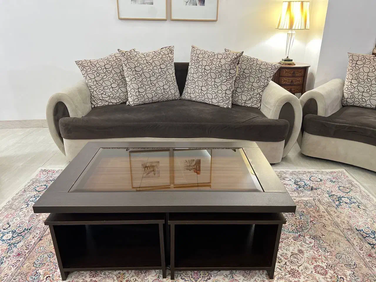 مبل هفت نفره با جلو مبلی|مبلمان خانگی و میز عسلی|تالش, هشتپر|دیوار