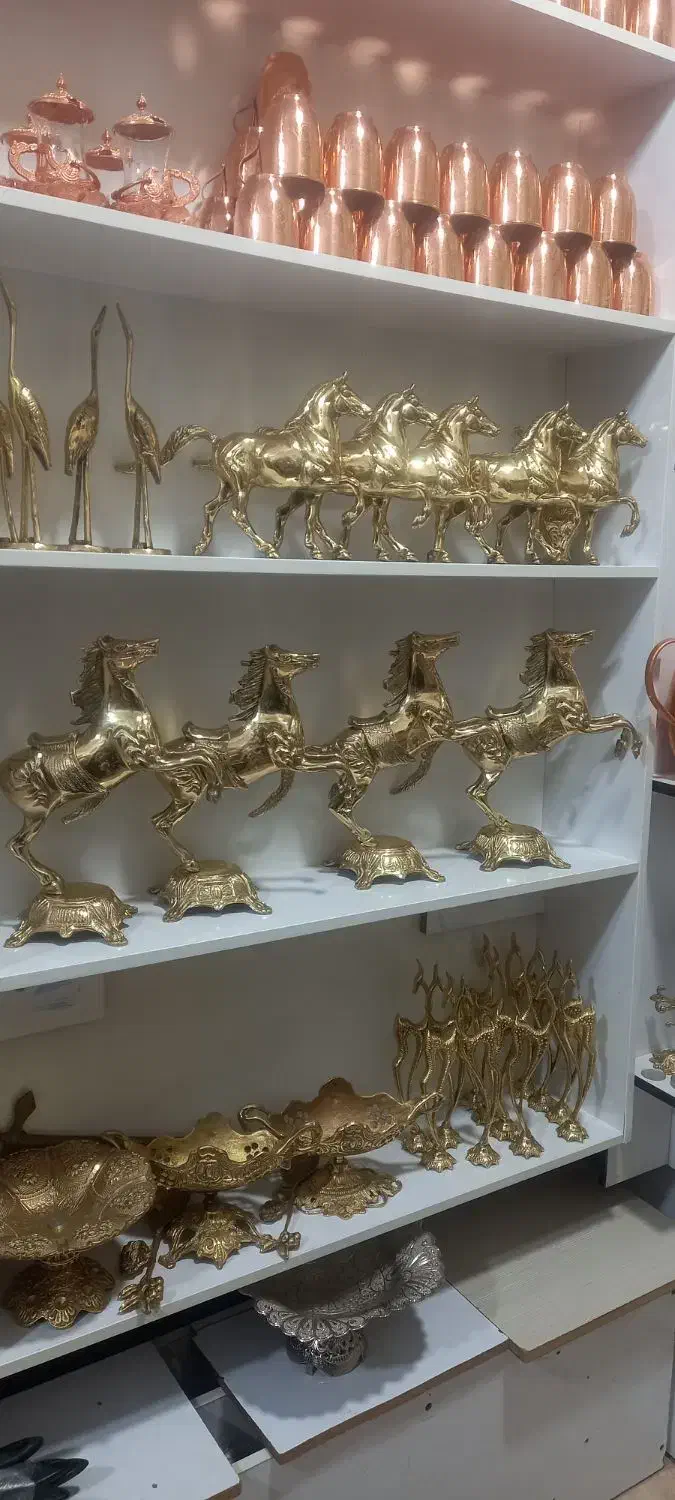 تولید و پخش اسب برنزی پرشی برنجی دکوری کادویی|صنایع دستی و سایر لوازم تزئینی|رباطکریم, شترخوار|دیوار
