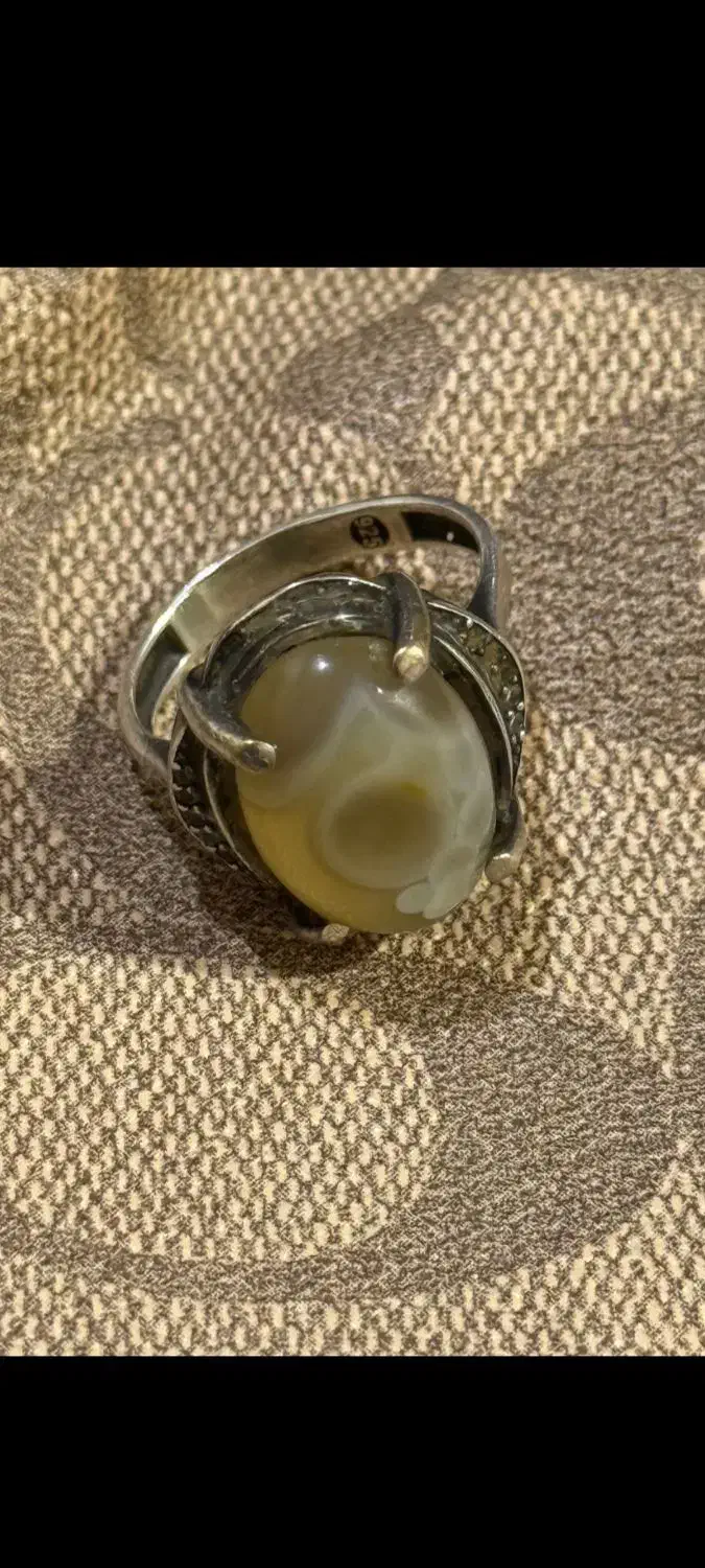 انگشتر نقره سنگ سلیمانی|جواهرات|بهبهان, |دیوار