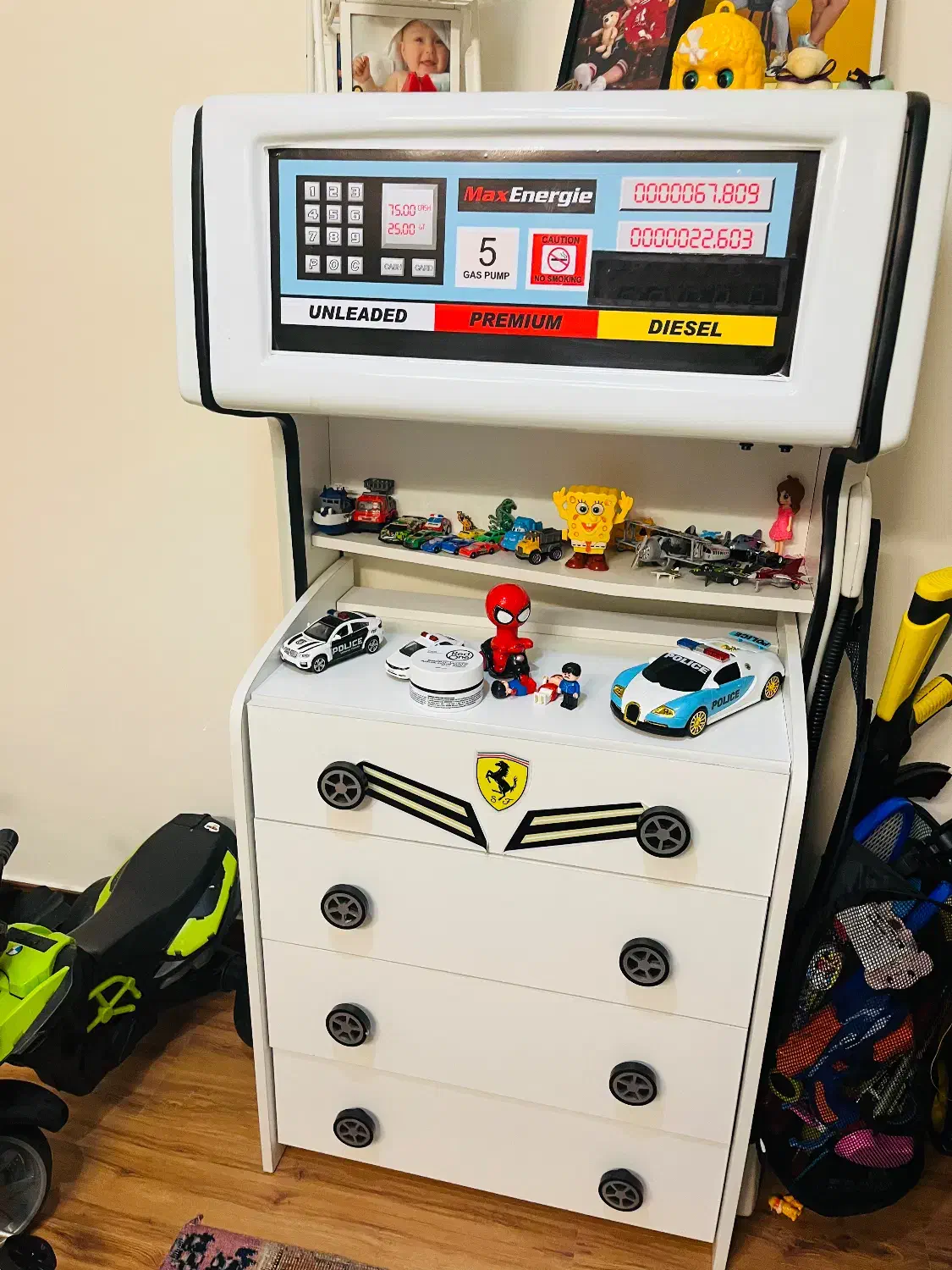 سرویس خواب کودک ماشینی|تخت و سرویس خواب|پردیس, فاز ۲|دیوار