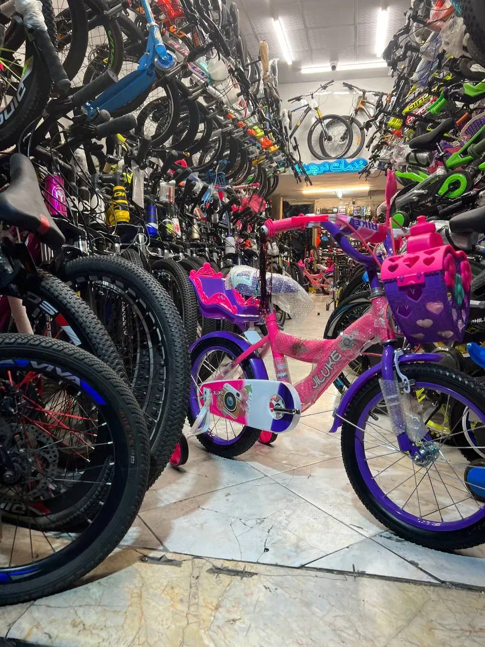 دوچرخه ۱۲ و۱۶ و۲۰ و۲۴ و۲۶ صورتی دخترانه اقساطی|دوچرخه، اسکیت، اسکوتر|مشهد, زیبا شهر|دیوار