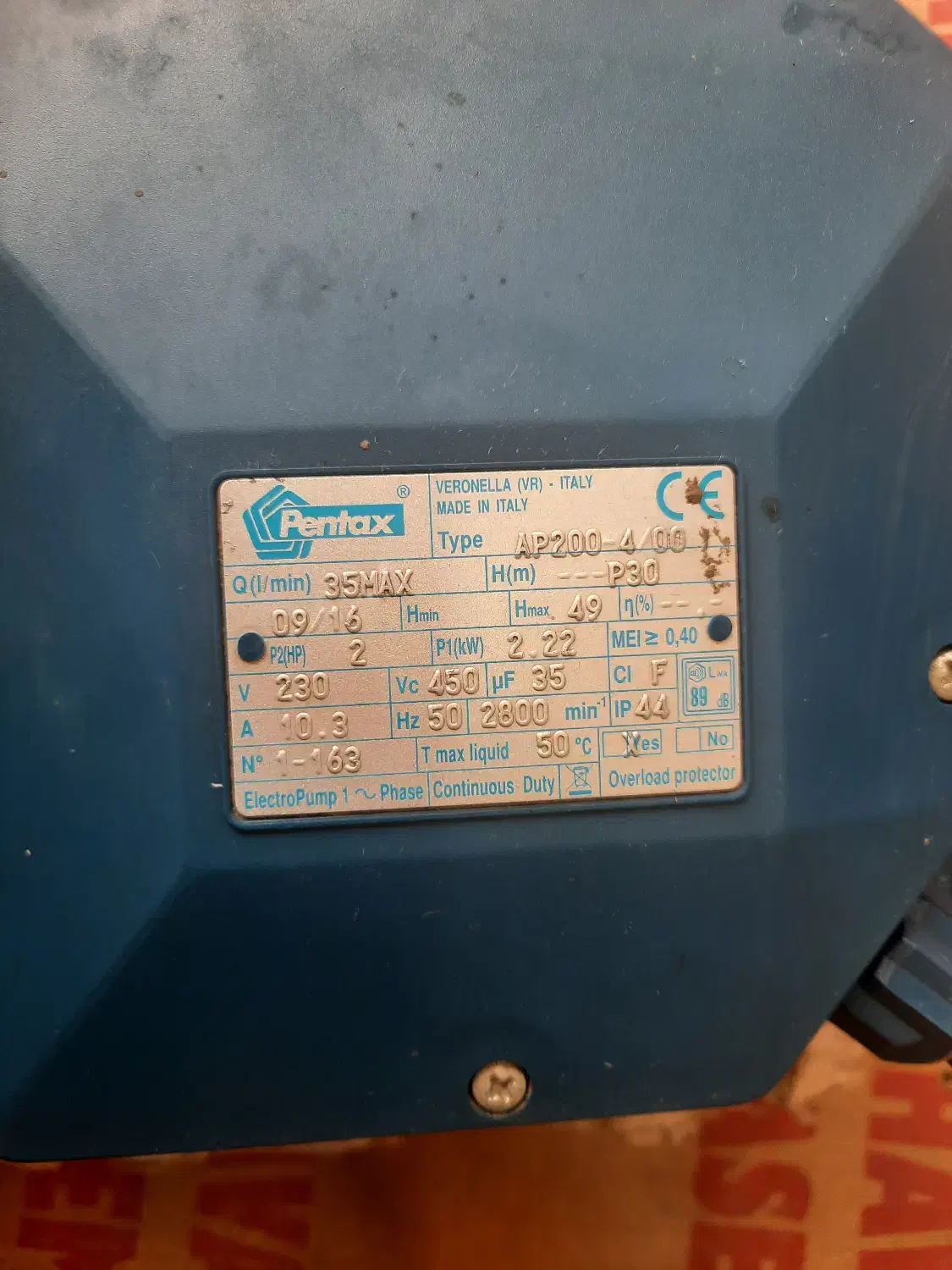 پمپ پنتاکس دولول خانگی|مصالح و تجهیزات ساختمان|رشت, جهاد|دیوار