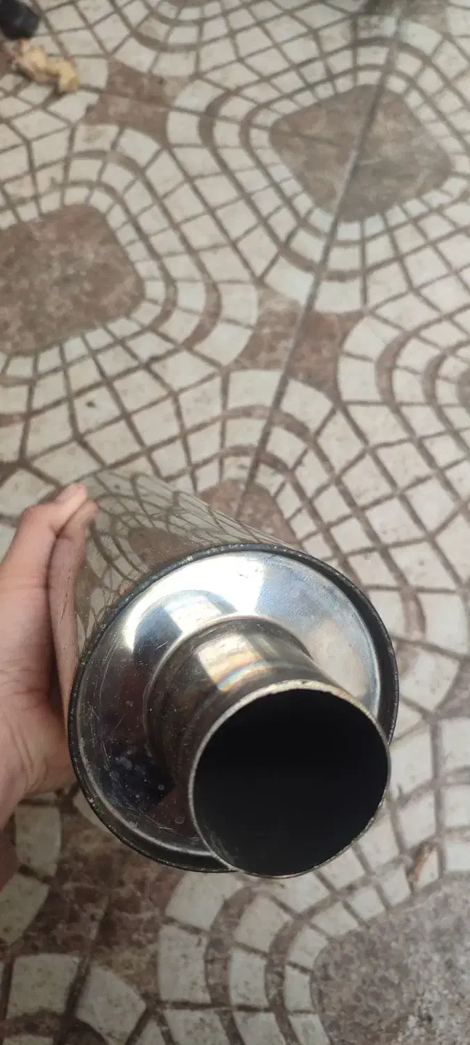 اگزوز 106 استیل سایز کوچیک اگزوز بنزی 220|قطعات یدکی و لوازم جانبی|رشت, نخودچر|دیوار