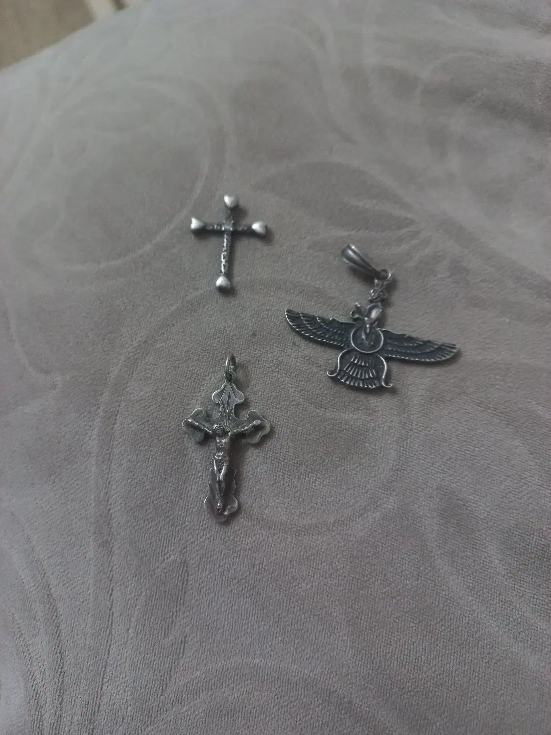 گردنبند نقره قدیمی|کلکسیون اشیاء عتیقه|مراغه, |دیوار