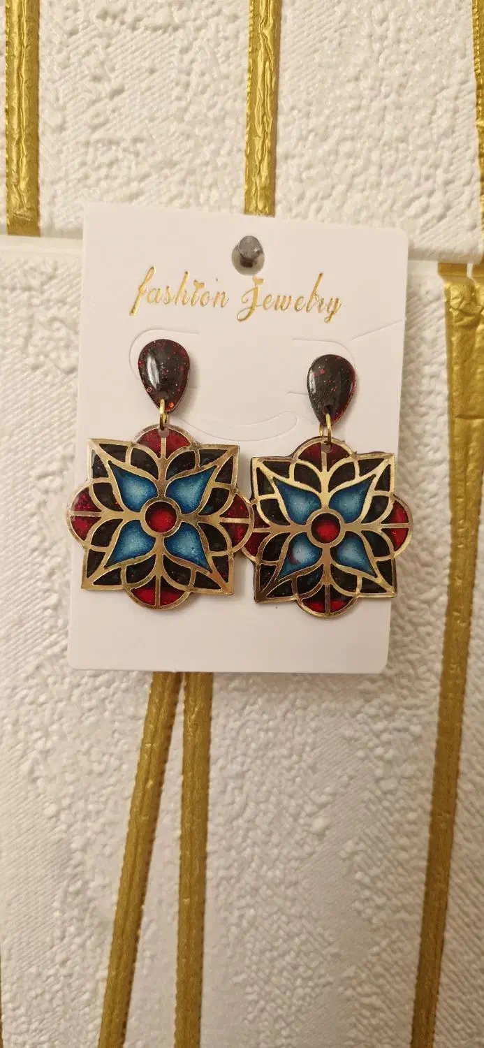 گوشواره رزینی طرح قاجار|بدلیجات|اسلام‌شهر, شهرک واوان|دیوار