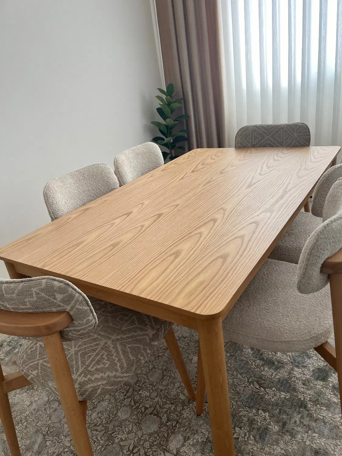 غذاخوری۶نفره|میز و صندلی غذاخوری|فین, |دیوار