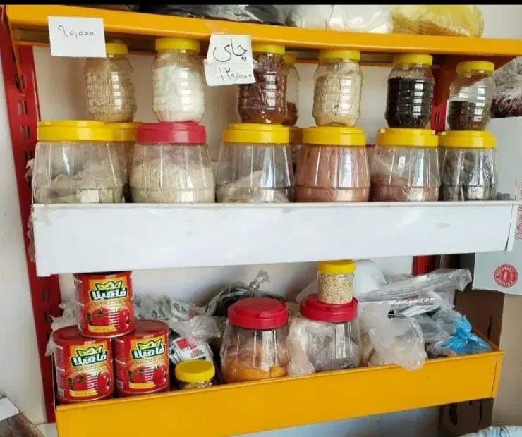 قفسه حبوباتی ۳ خانه آماده|کتابخانه، شلف، قفسه‌های دیواری|رشت, شهرک صبا|دیوار