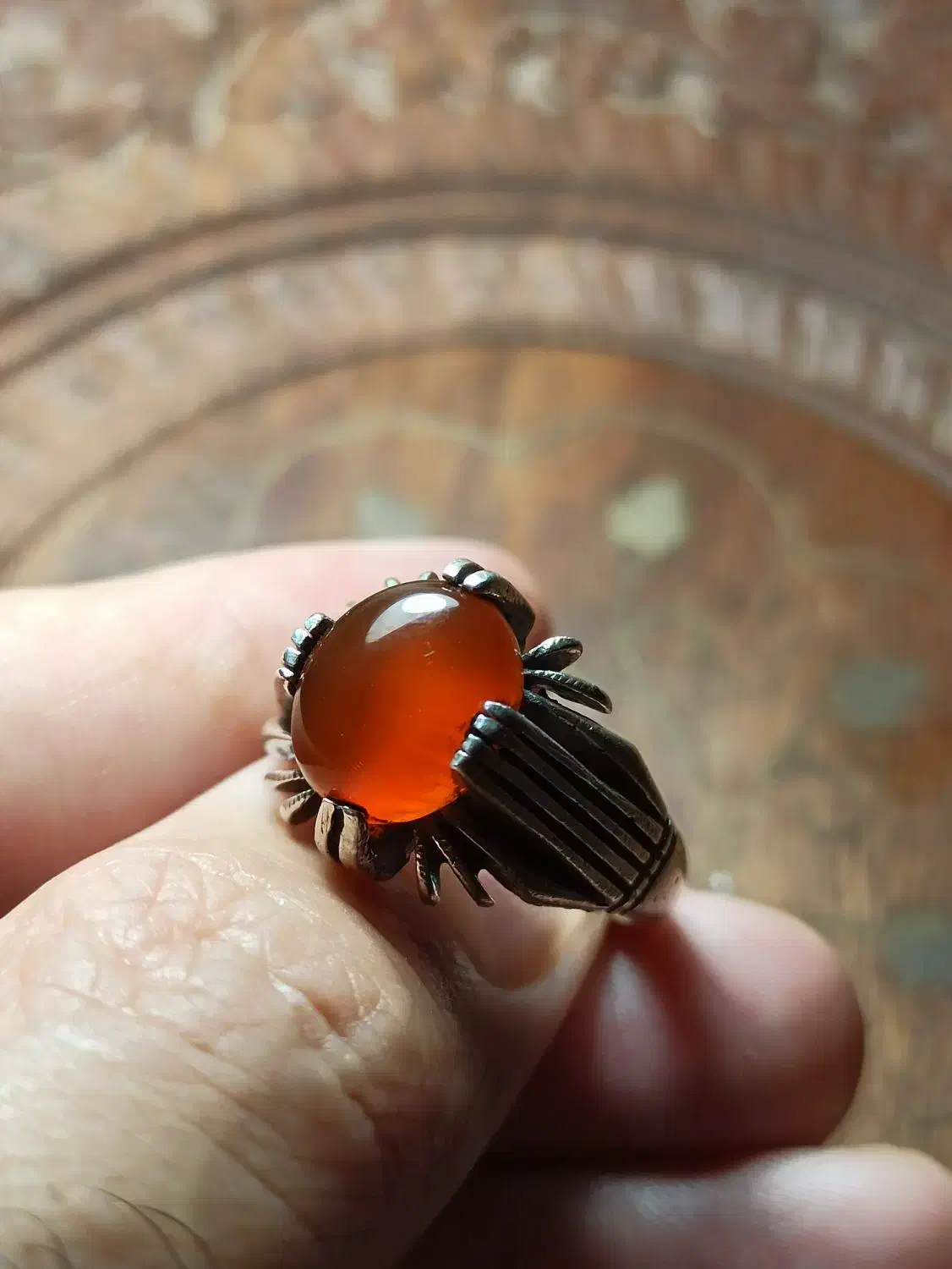 انگشتر نقره سنگ شرف شمس|جواهرات|رشت, شهرک صبا|دیوار