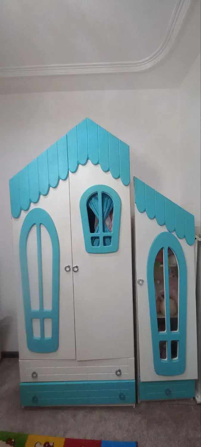 سرویس تخت و کمد نوزاد نوجوانی نو نو|تخت و سرویس خواب|دزفول, |دیوار