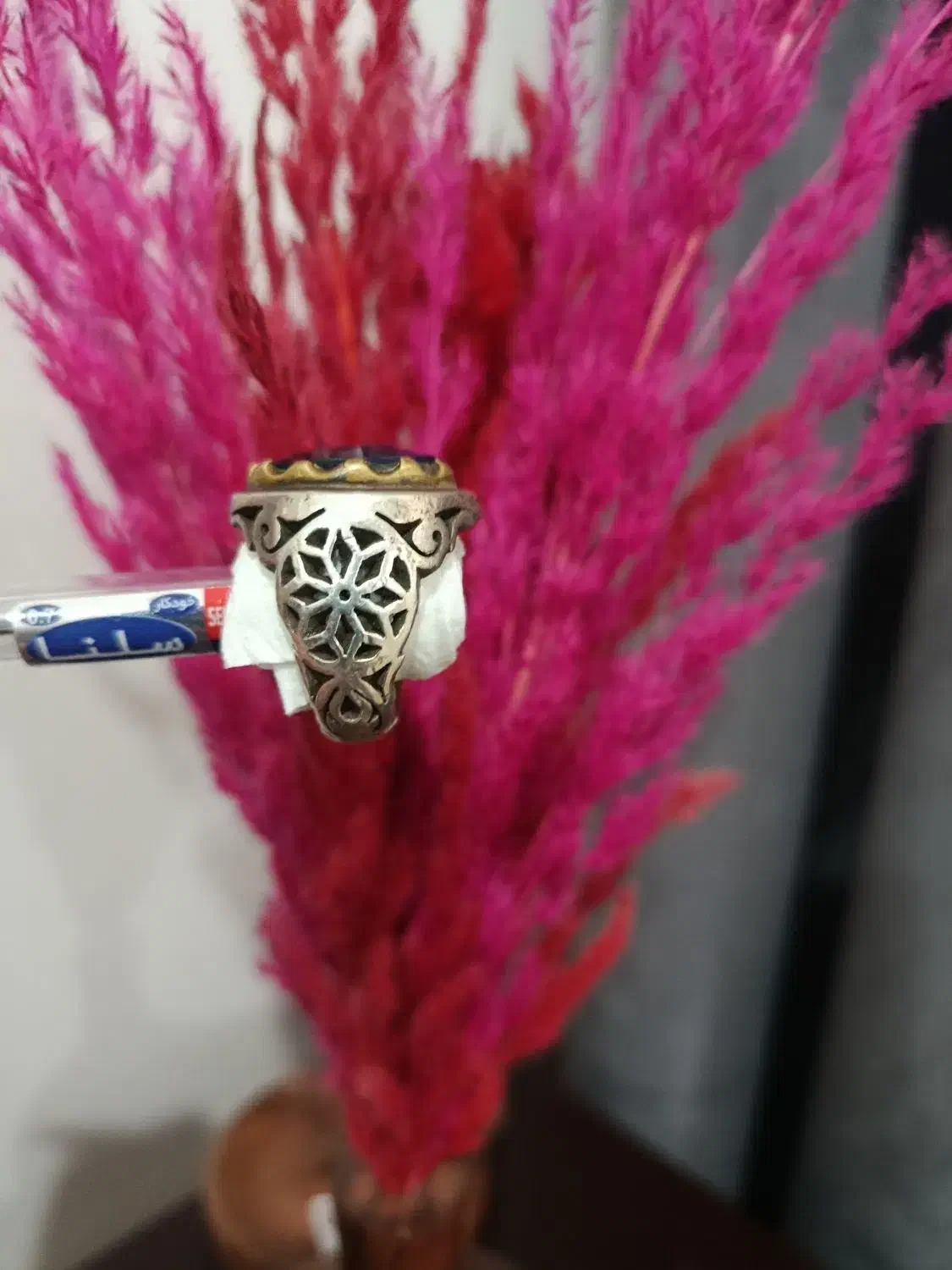 انگشتر نقره یاقوت کبود|جواهرات|خرم‌آباد, |دیوار