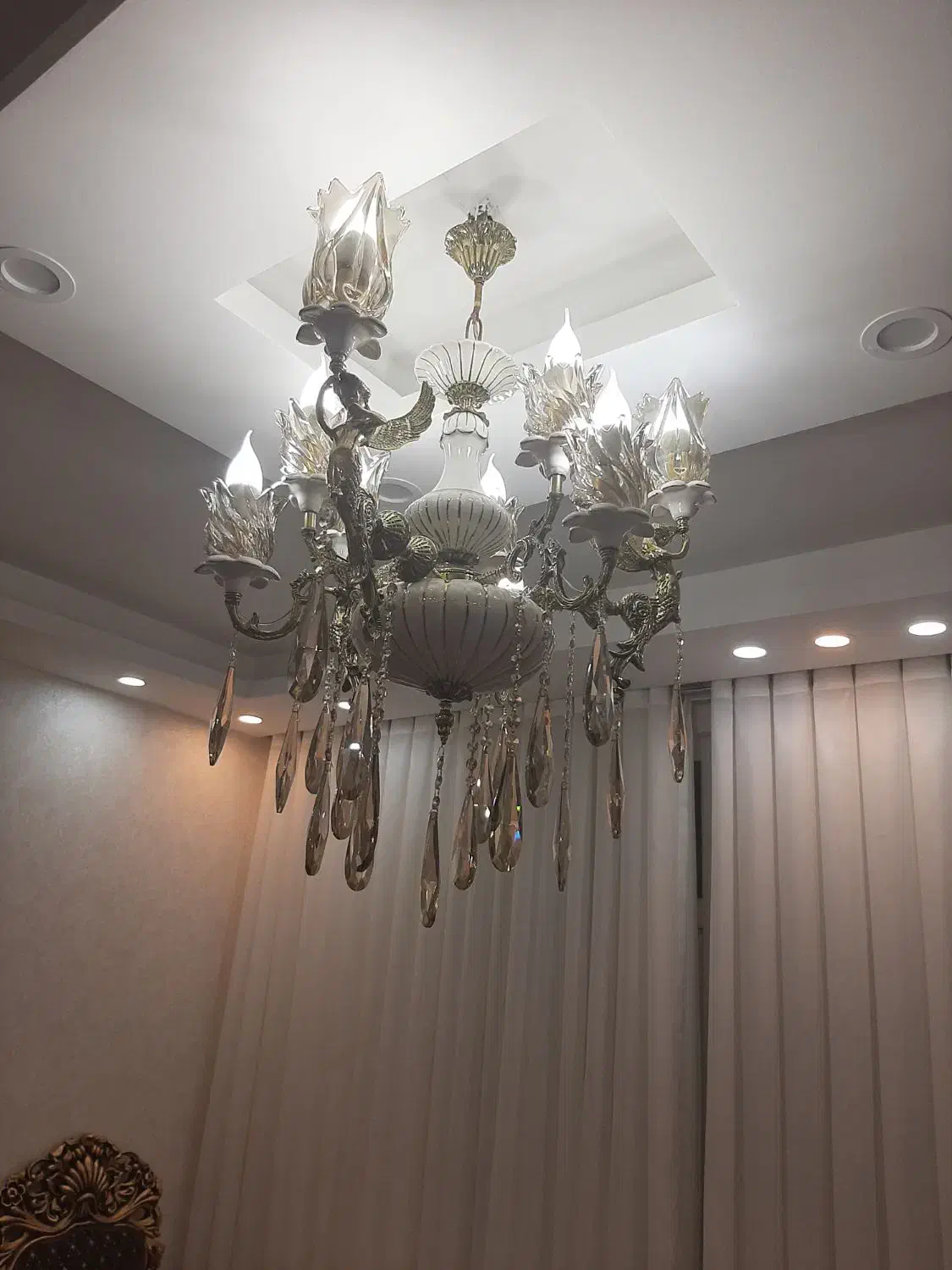 لوستر طرح فرشته|لوستر و چراغ آویز|ساوه, |دیوار