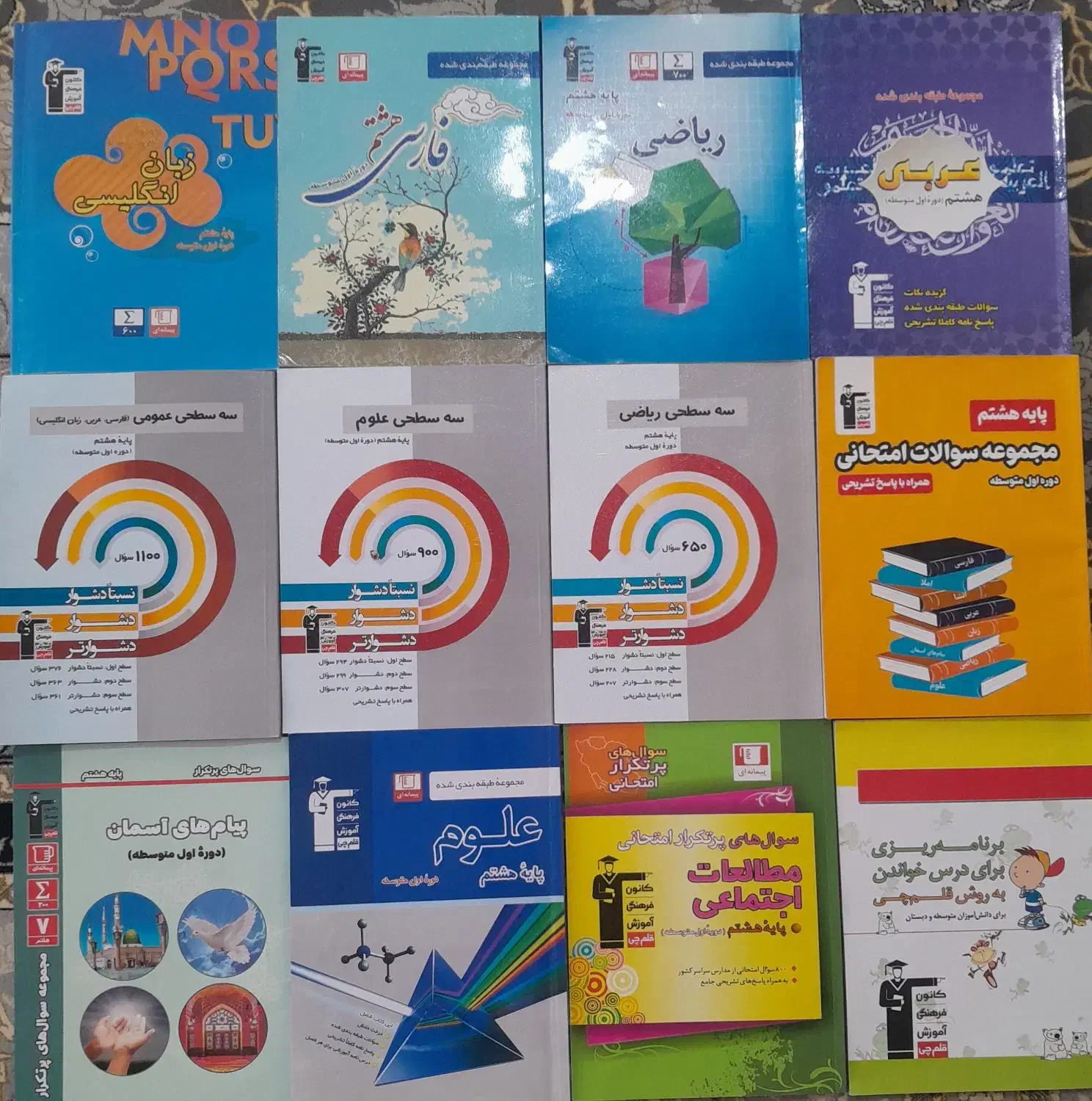 کتاب کمک درسی و تست هشتم قلم چی|کتاب و مجله آموزشی|آباده, |دیوار