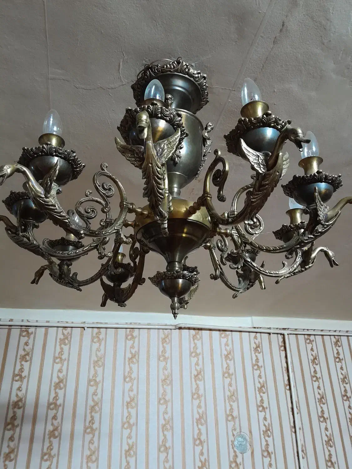 لوستر برنز|لوستر و چراغ آویز|قزوین, |دیوار