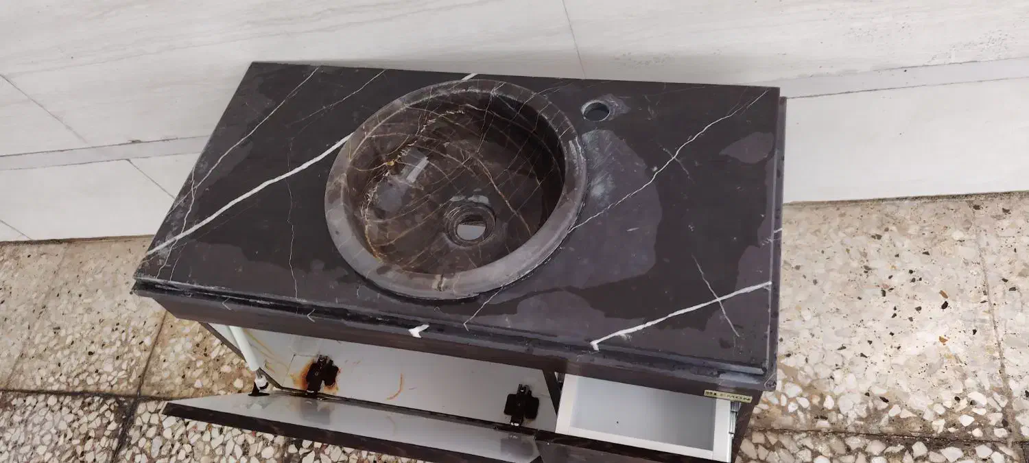 روشویی سنگی کابینت pvc|لوازم سرویس بهداشتی|بندر امام خمینی, |دیوار