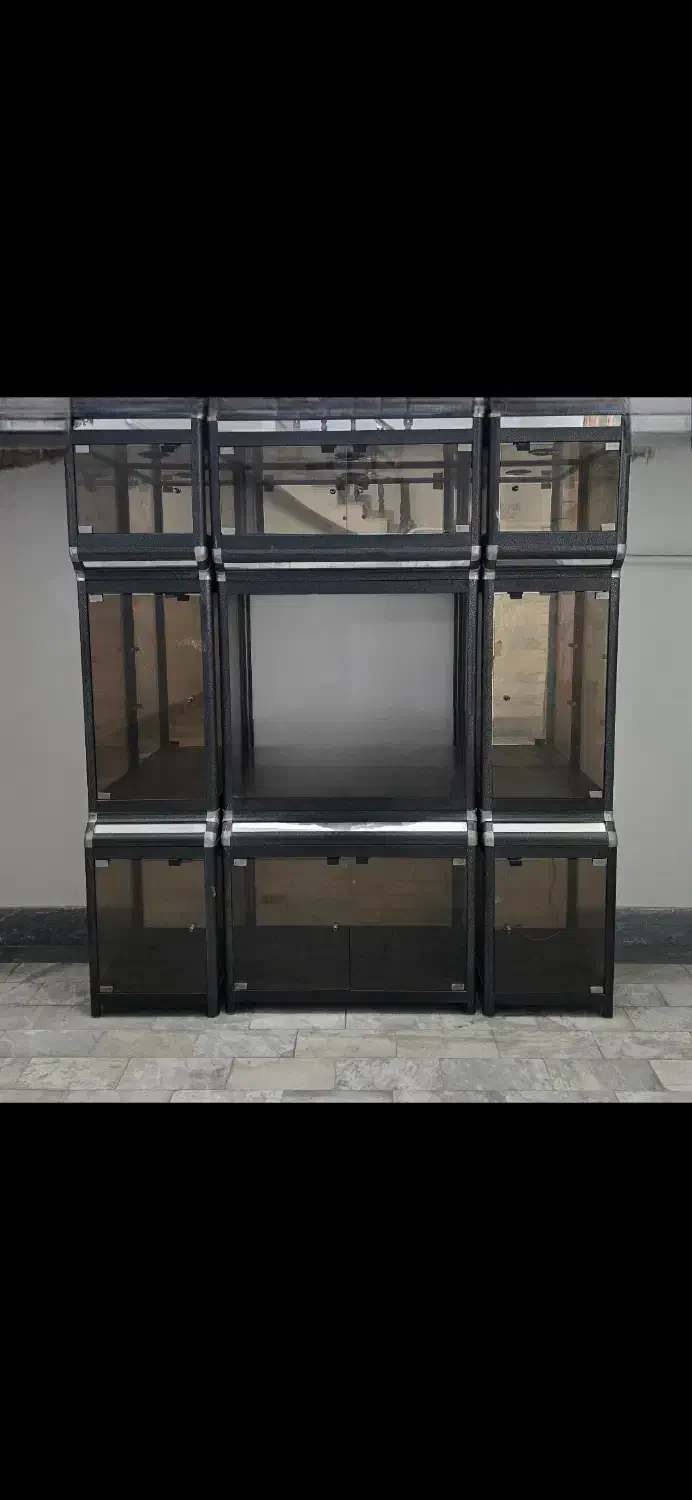 میز و آدیو تیوی شیشه دودی|میز تلویزیون|قائمشهر, |دیوار