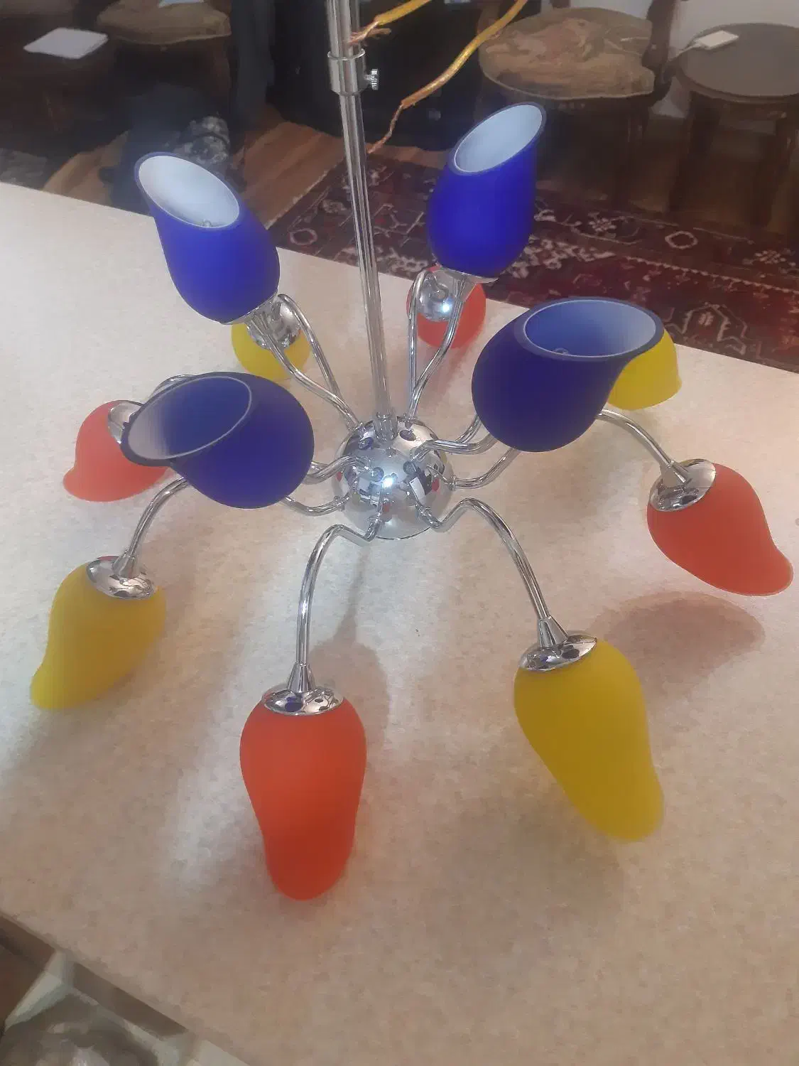 لوستر انتیک|لوستر و چراغ آویز|تبریز, |دیوار