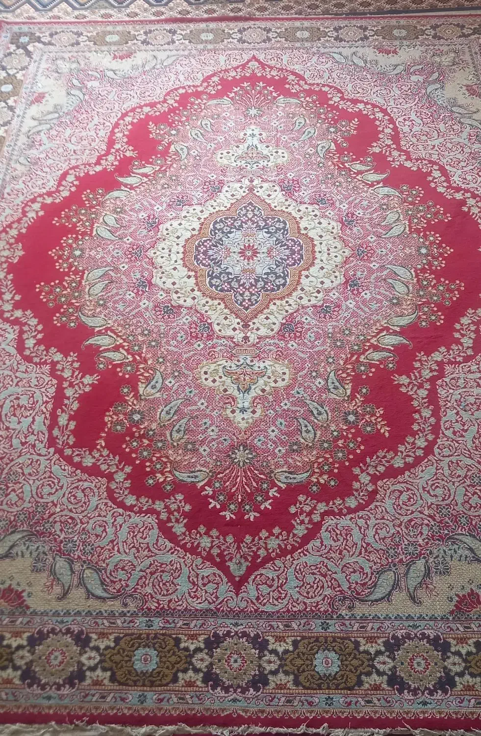 فرش 12 متری تضمینی درحد نو|فرش|فسا, |دیوار