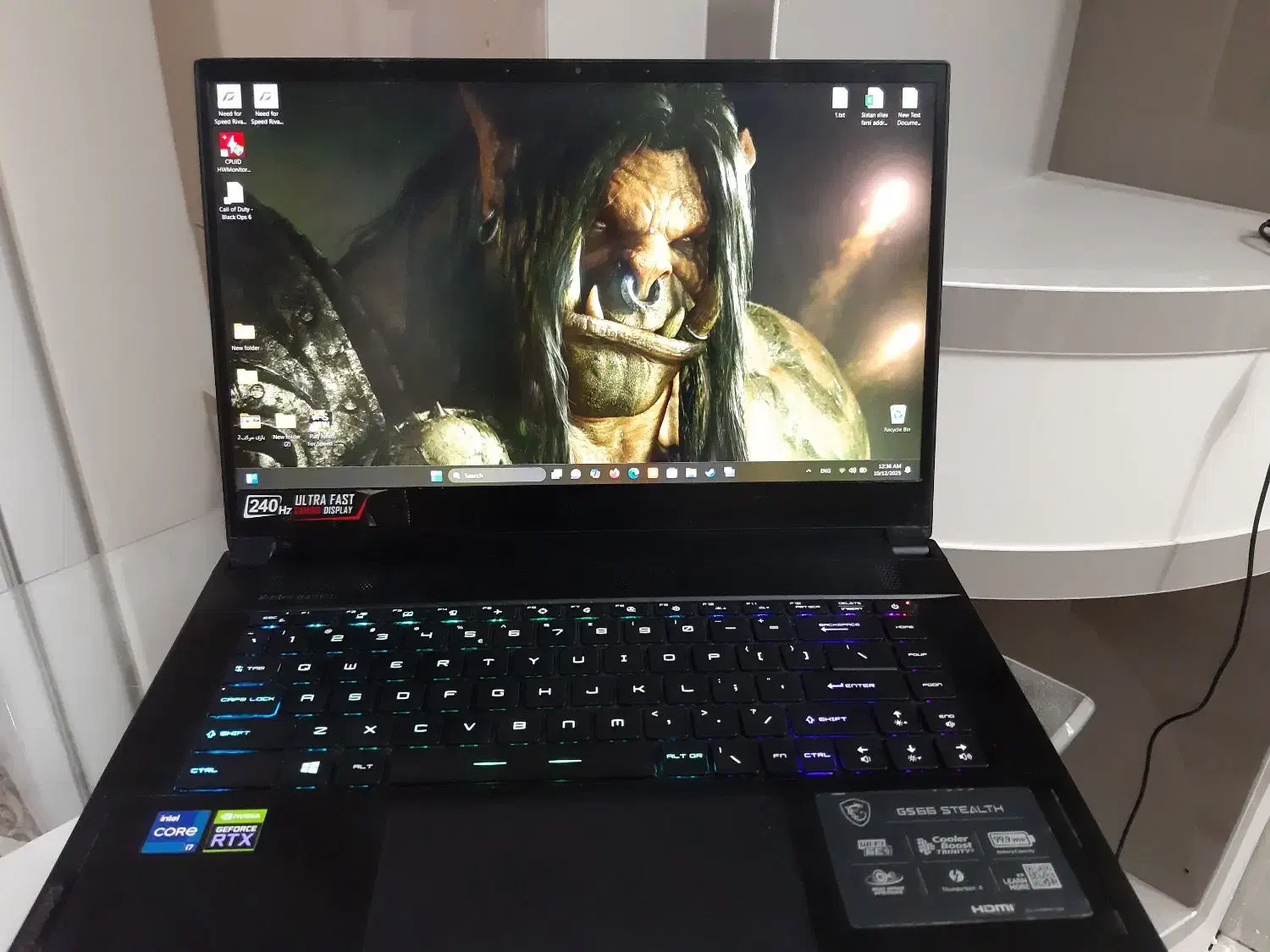 لپتاب گیمینگ  msi gs66stealth gaming|رایانه همراه|زاهدان, |دیوار