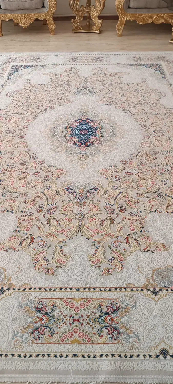 یک جفت فرش ماشینی ۱۲۰۰ شانه درحد نو|فرش|مراغه, |دیوار