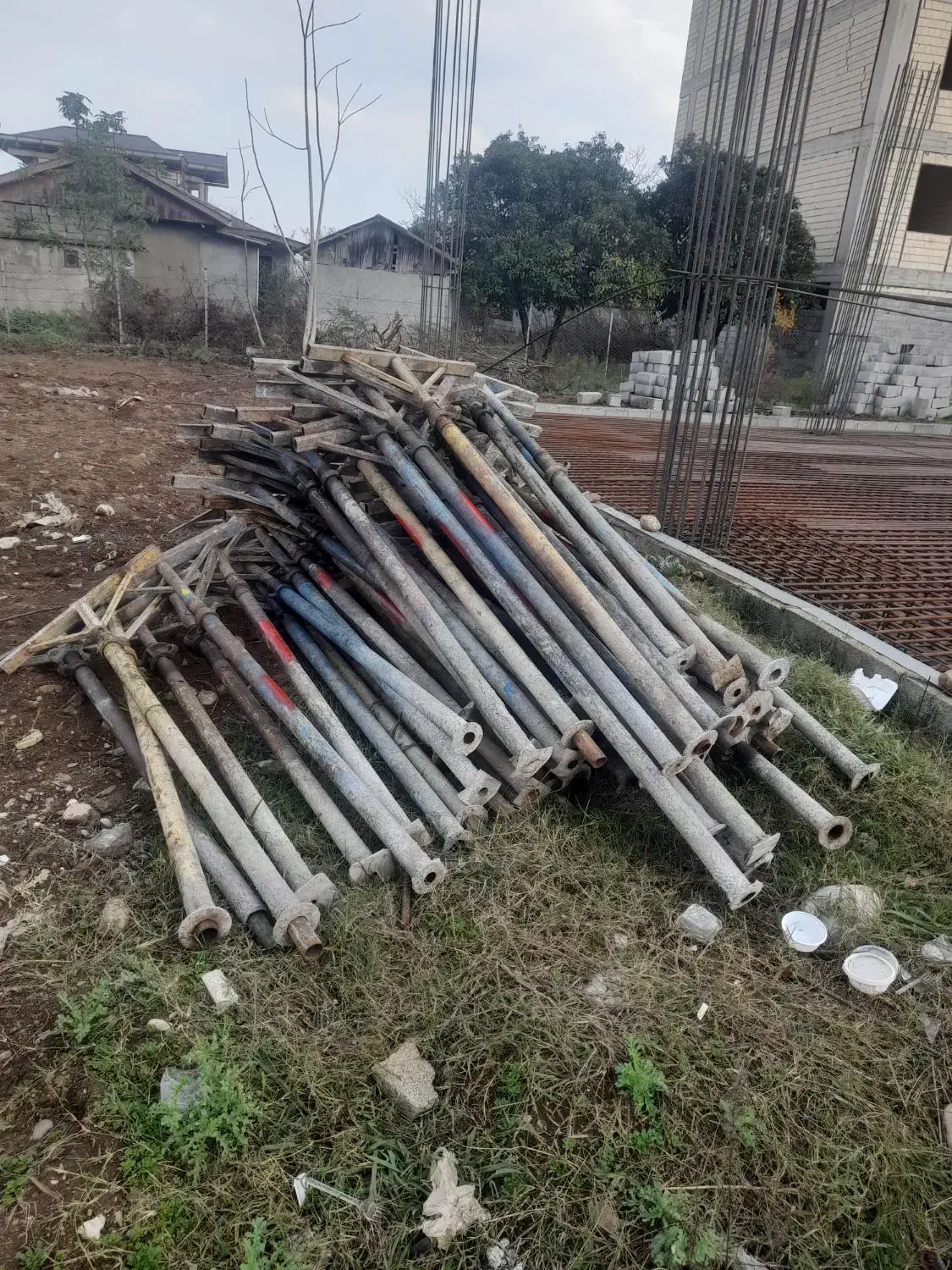 ابزاراسکلت بتونی ساختمانی جک لوله تخته|مصالح و تجهیزات ساختمان|ماسال, |دیوار