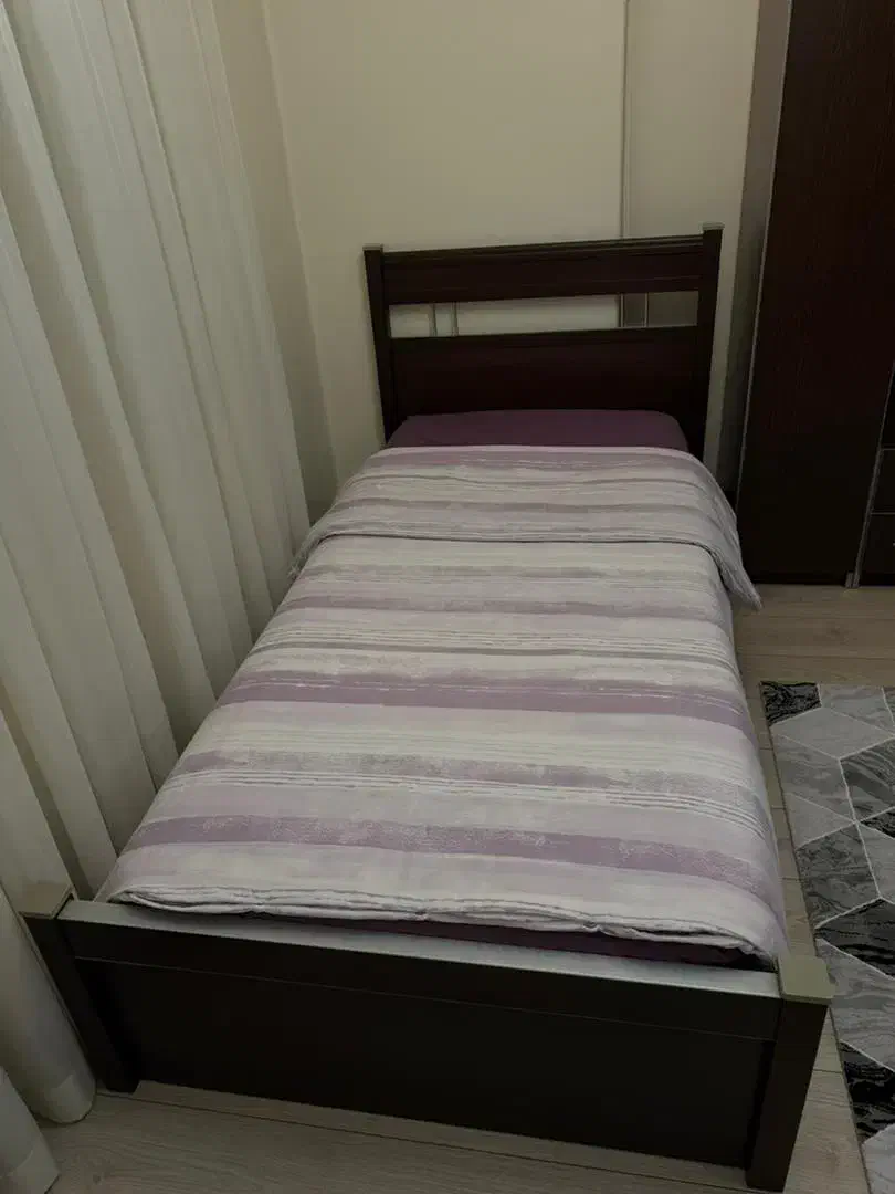 تخت‌ خواب یک نفره همراه با تشک|تخت و سرویس خواب|تهران, سازمان برنامه شمالی|دیوار